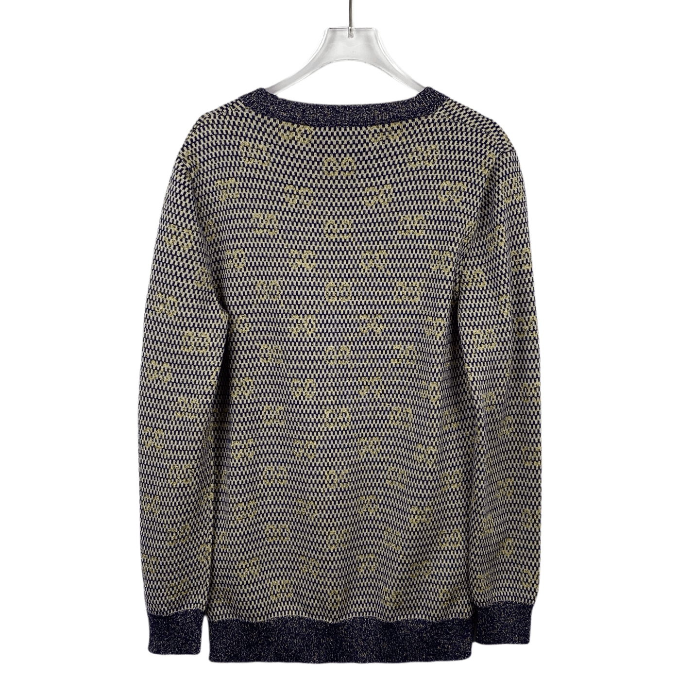 Gucci Gucci Blue-Gold Fleece knitted coat Size S / US 4 / IT 40 - 2 Thumbnail