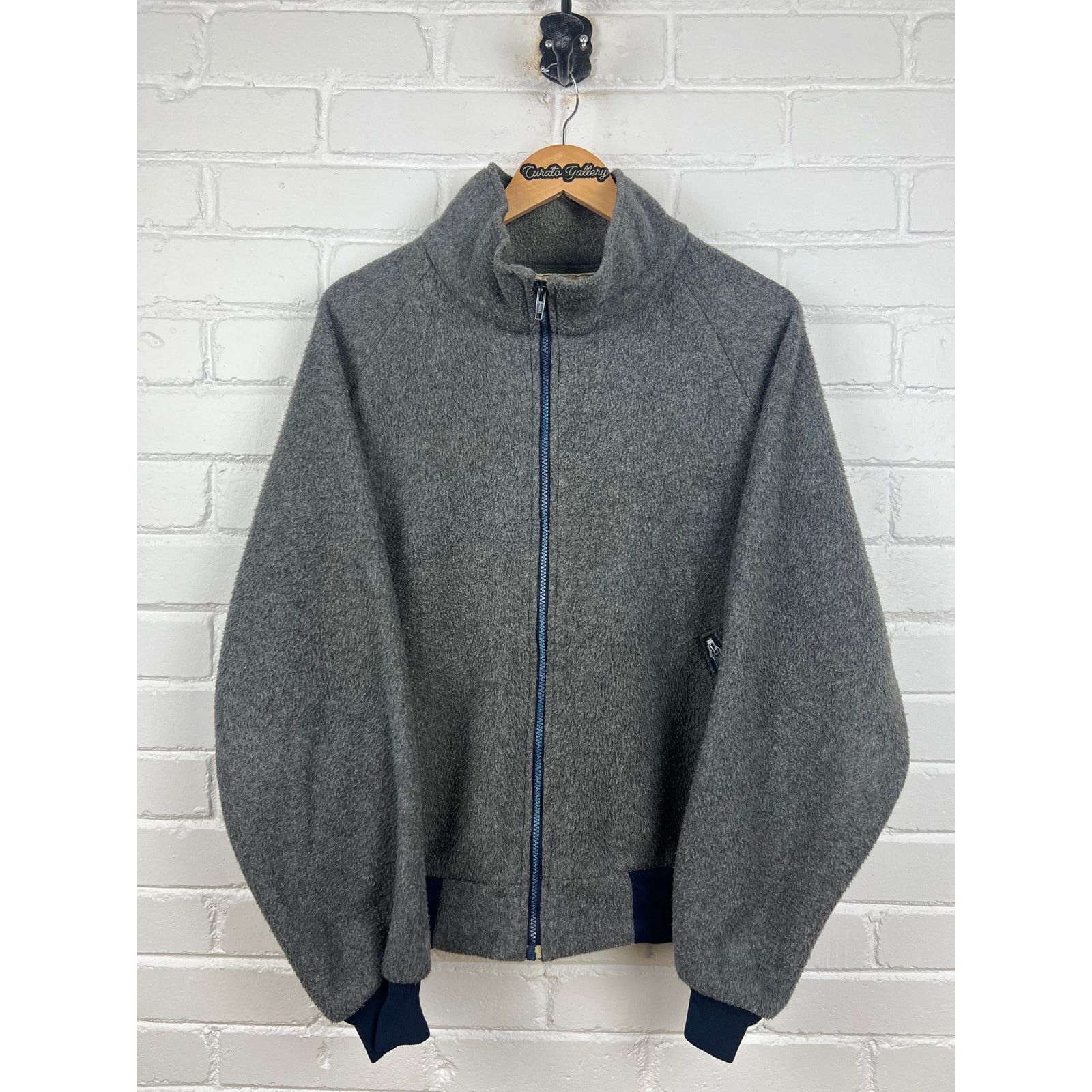 Vintage Vintage 90s LL Bean Fleece Bomber Jacket Size XL Gray Size US XL / EU 56 / 4 - 1 Thumbnail