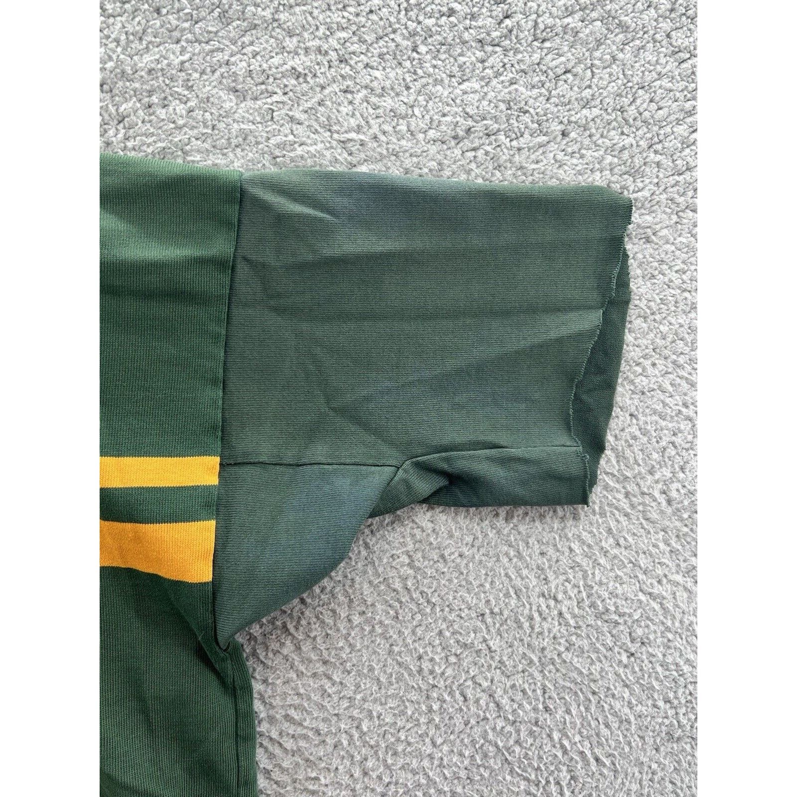 Canterbury of New Zealand Canterbury Green Yellow Striped Rugby Polo Men’s Size Large Size US L / EU 52-54 / 3 - 4 Thumbnail