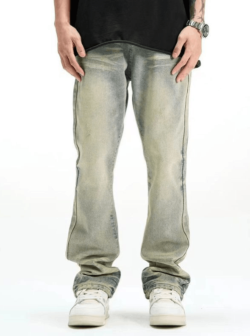 Japanese Brand × Jean American men's washed distressed loose straight jeans Size US 32 / EU 48 - 1 Thumbnail