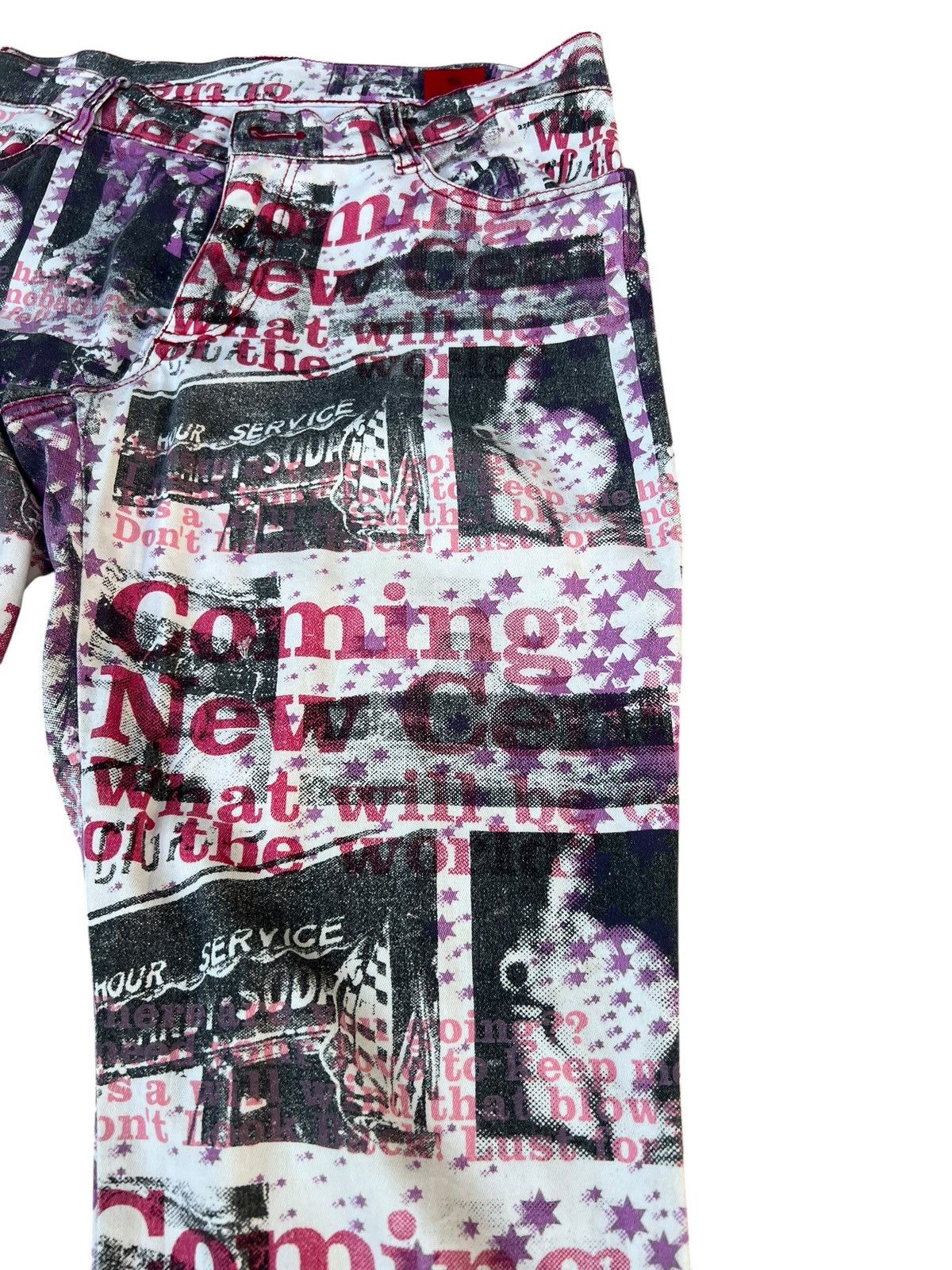 semanticdesign Vintage Algonquins Japan All Print Stretch Bootcut Pant Size US 29 - 9 Thumbnail