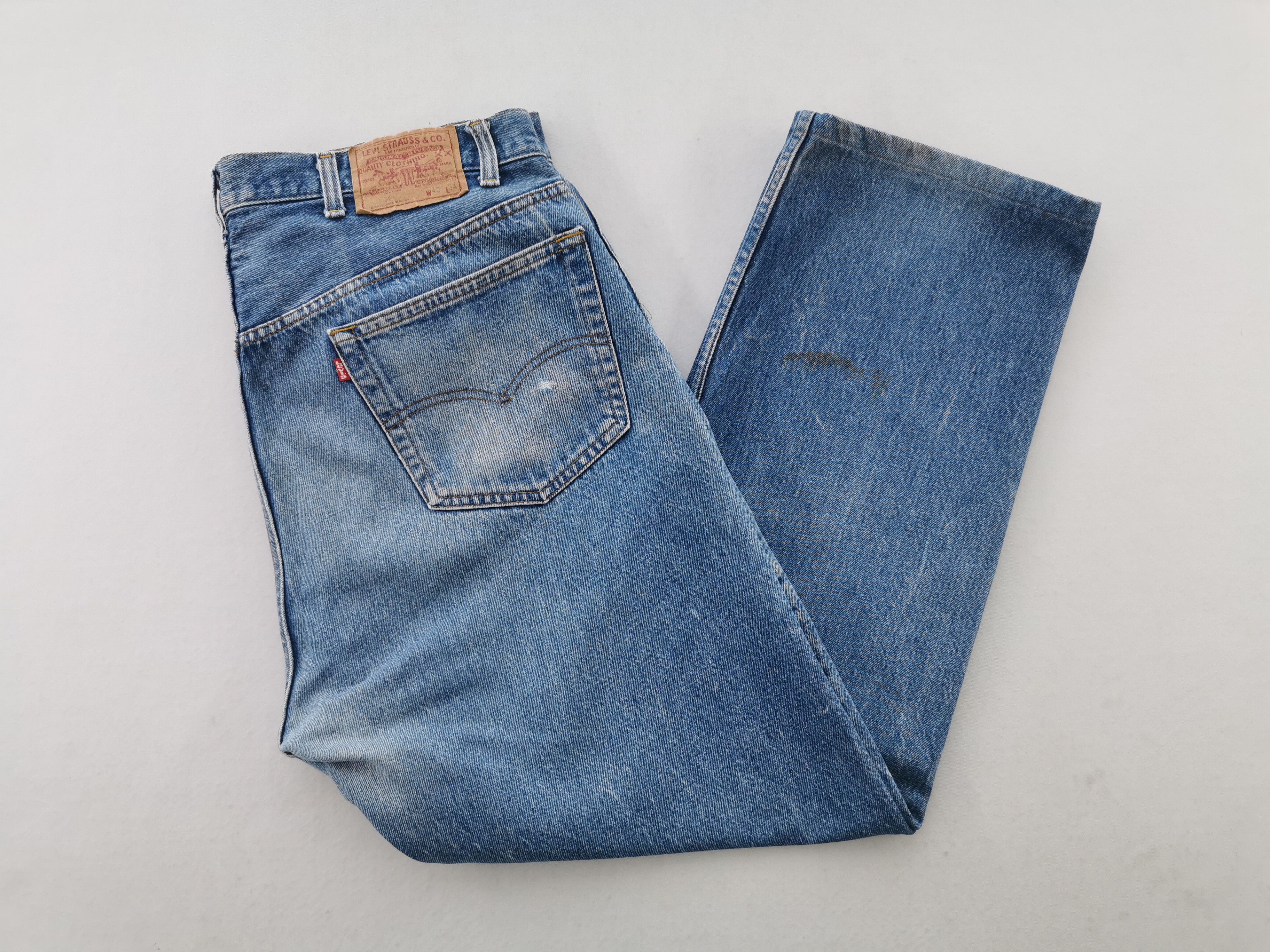 Levi's Vintage 90s Levis Lot 501 Denim Made In USA Size 37/42x34 Size US 37 - 4 Thumbnail
