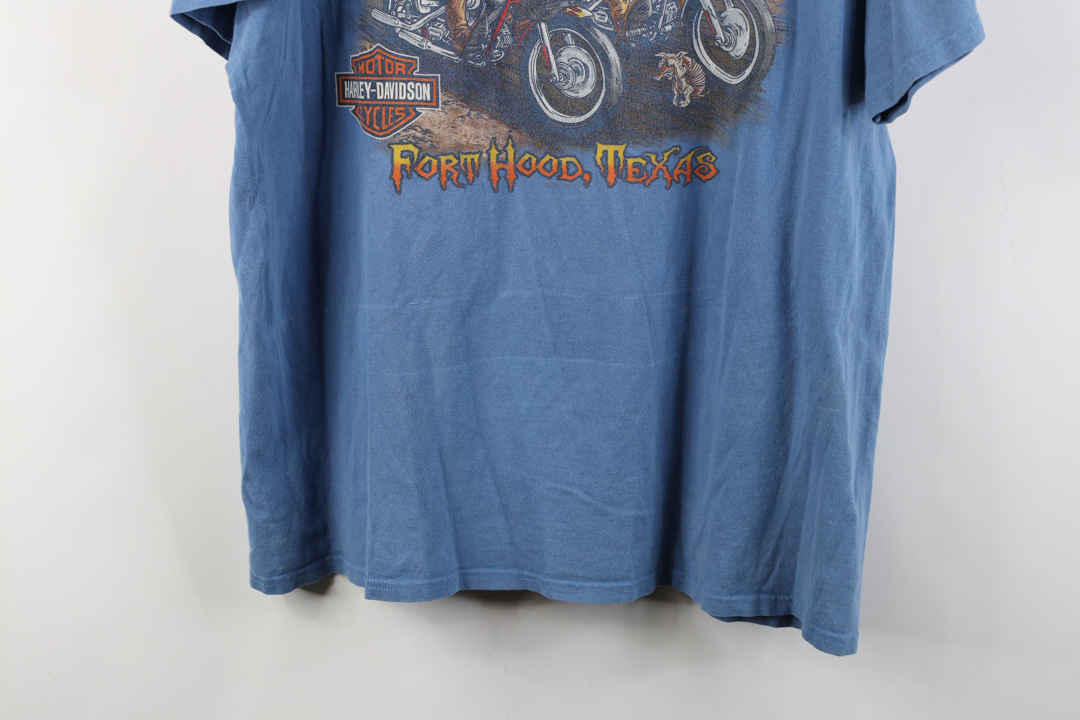 Harley Davidson Harley Davidson Spell Out Horny Toad Texas T-Shirt Blue Size US L / EU 52-54 / 3 - 15 Thumbnail