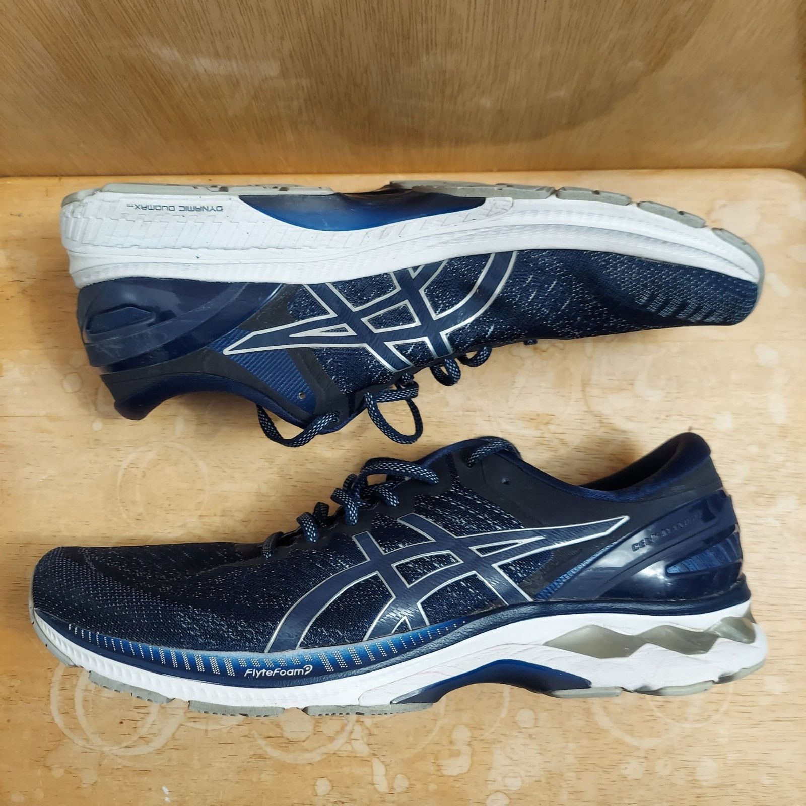 Asics Asics Gel Kayano 27 Men's US 15 Blue Grey Running Shoes EUC Size US 15 / EU 48 - 5 Thumbnail
