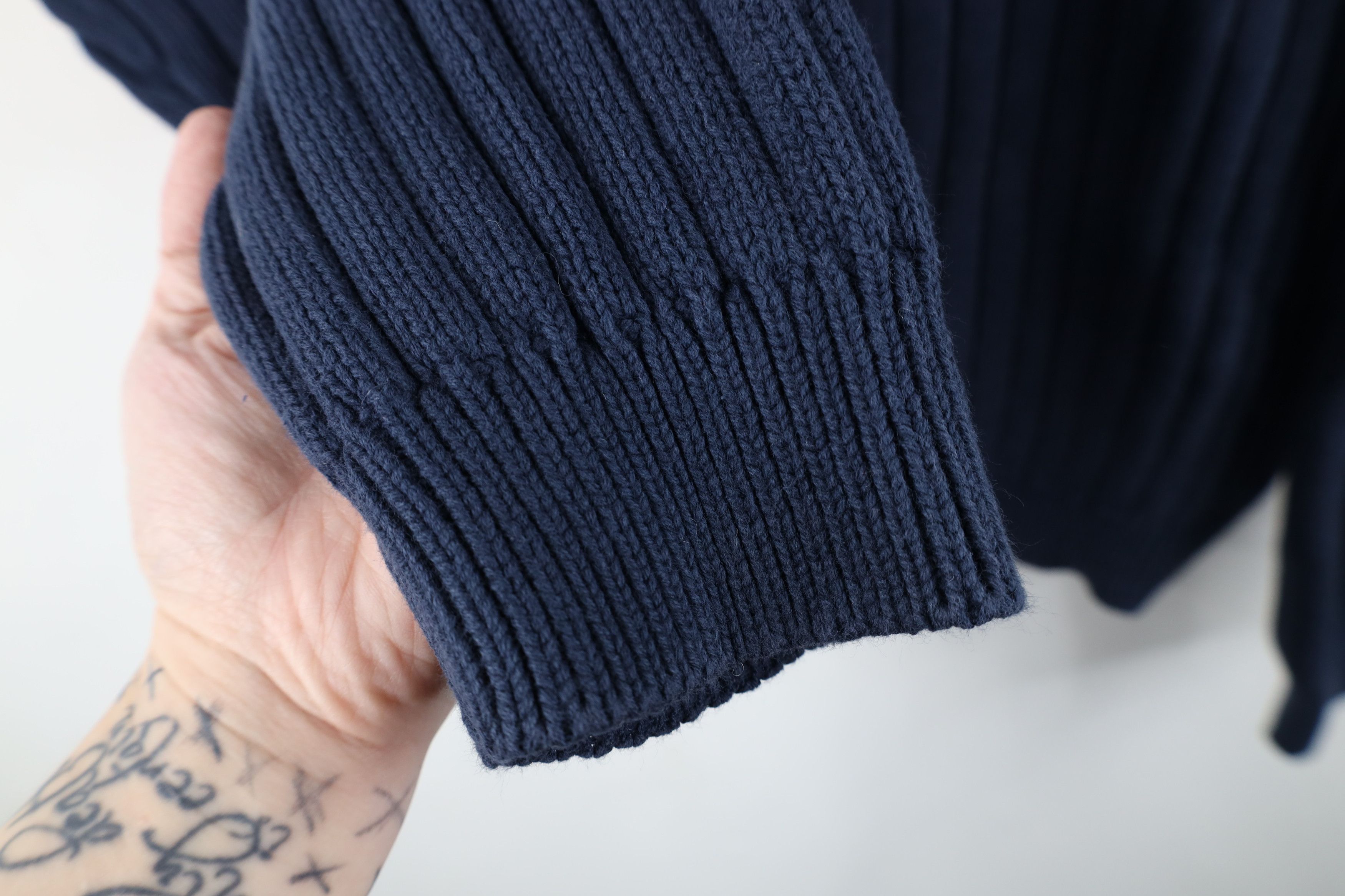 Vintage Vintage 90s Streetwear Heavyweight Ribbed Knit Sweater Size US XL / EU 56 / 4 - 5 Thumbnail