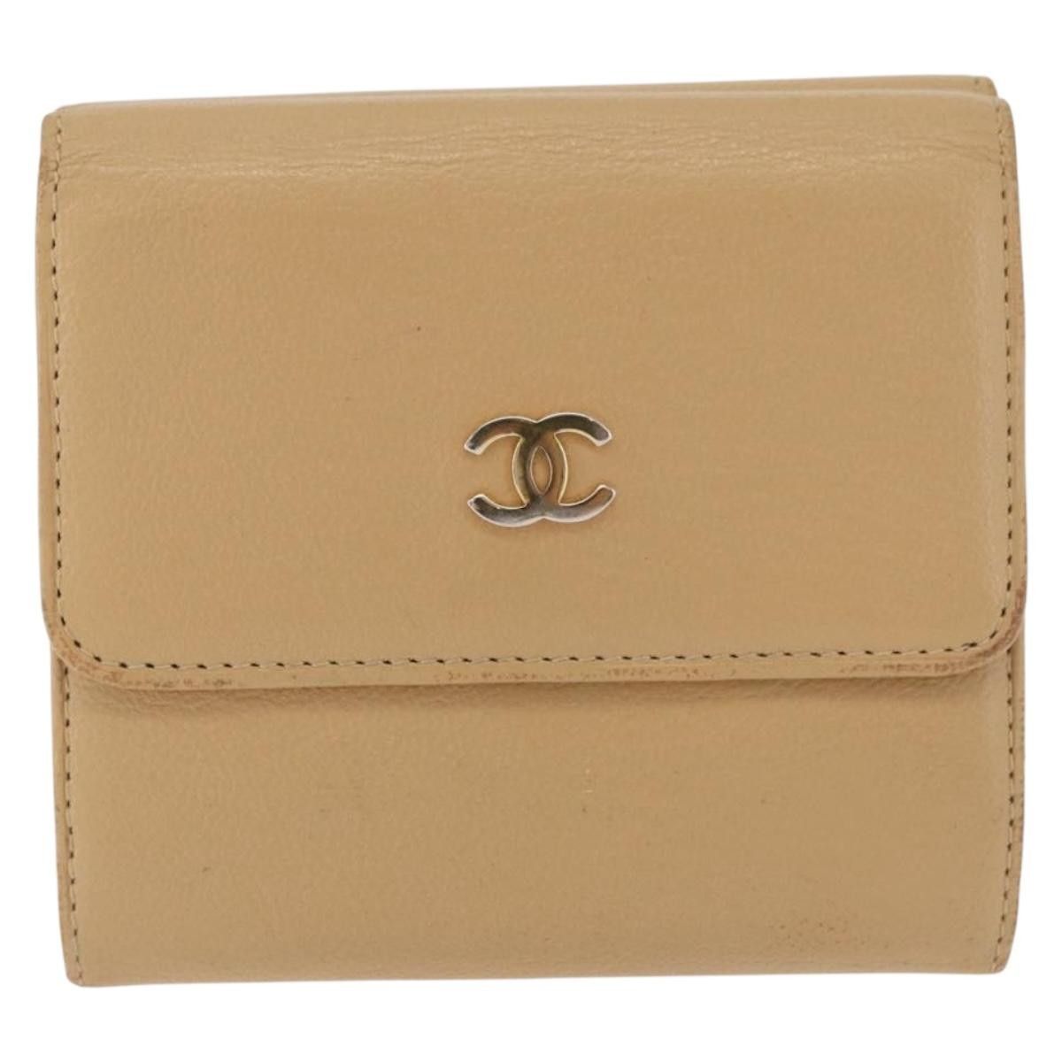 Chanel Chanel CC Trifold Wallet Leather Size ONE SIZE - 1 Thumbnail