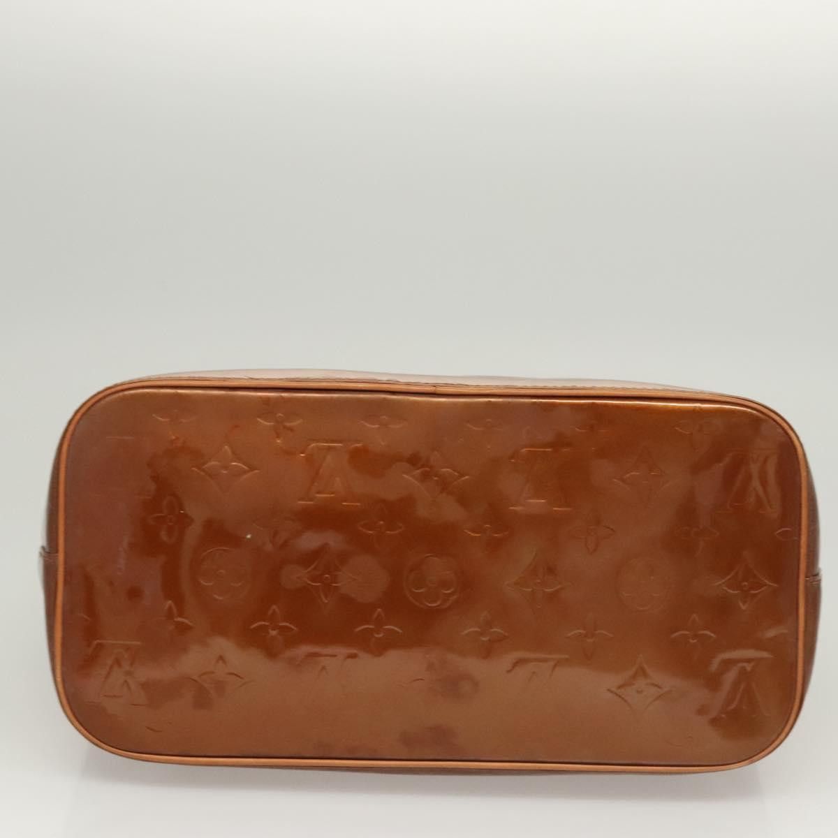 Louis Vuitton LOUIS VUITTON Monogram Vernis Houston Hand Bag Bronze M91122 Size ONE SIZE - 9 Thumbnail