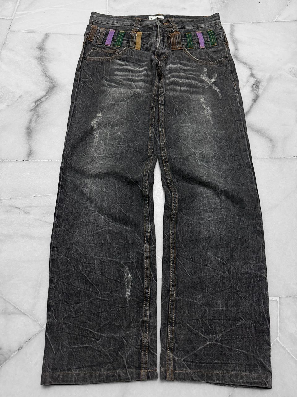 Undercover VINTAGE 1990s-2000s NYLUS DOUBLE WAIST NICE CLAWMARK Size US 29 - 2 Thumbnail