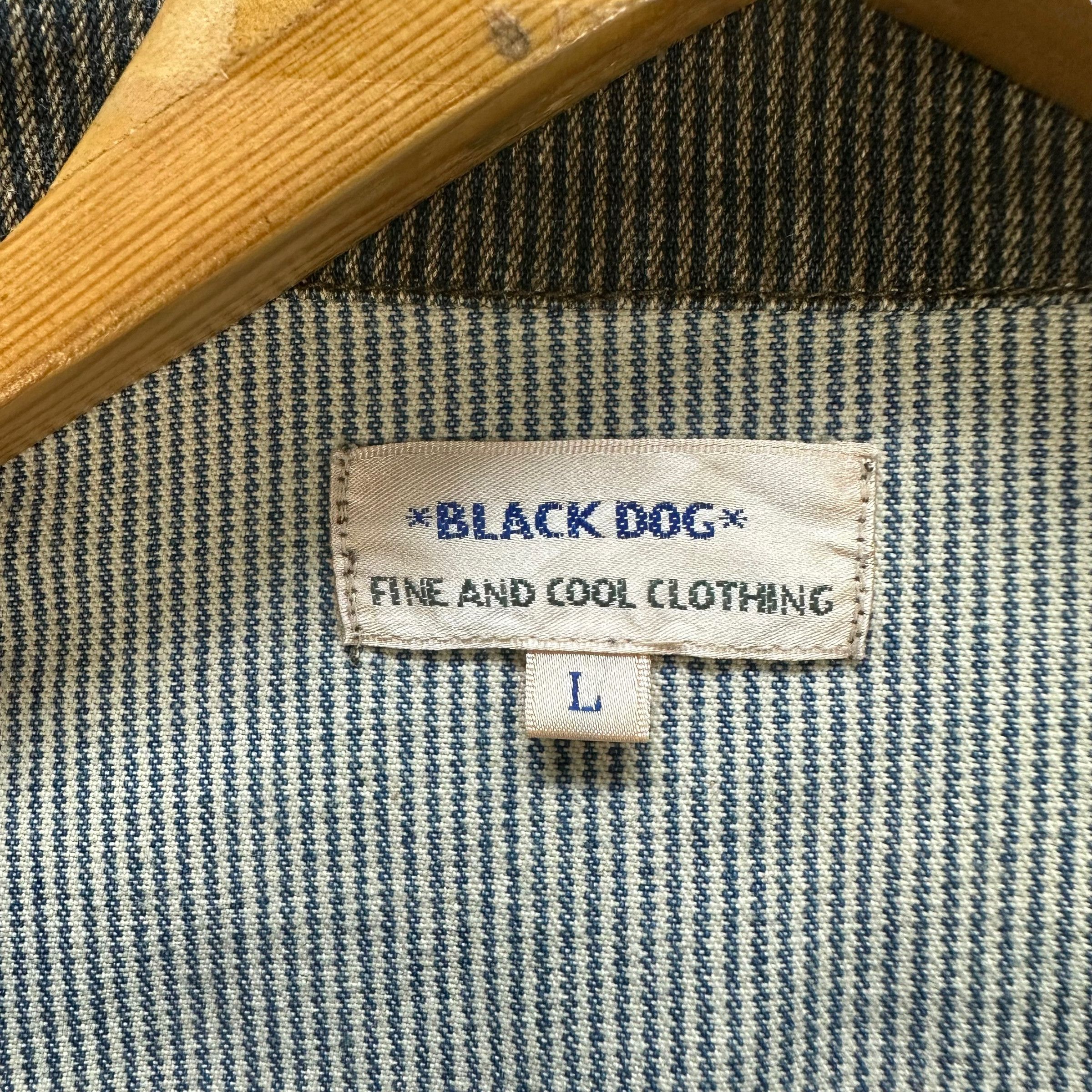 Japanese Brand BLACK DOG STRIPES CHORE JACKET #7983-194 Size L / US 10 / IT 46 - 7 Thumbnail