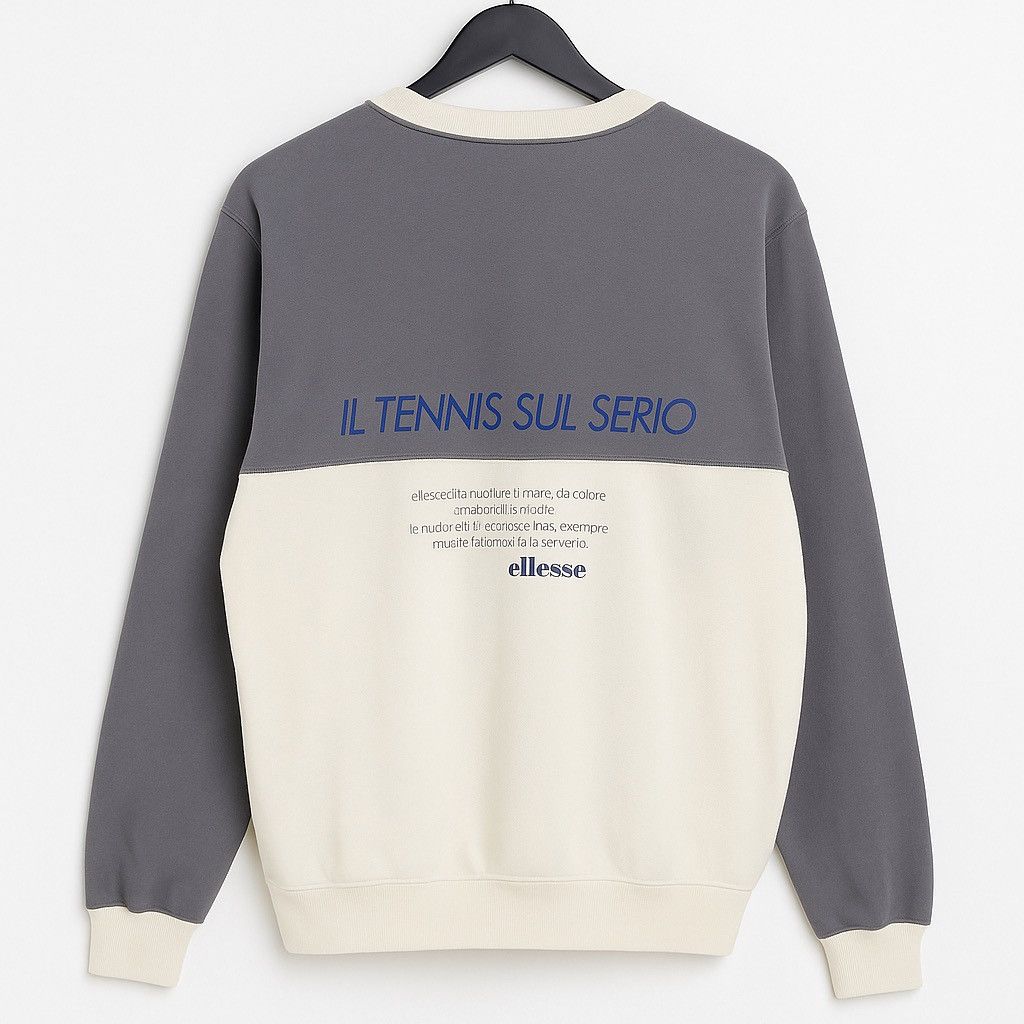 Ellesse Vintage Ellesse ITALY “Il Tennis Sul Serio” Crewneck Size US M / EU 48-50 / 2 - 1 Thumbnail