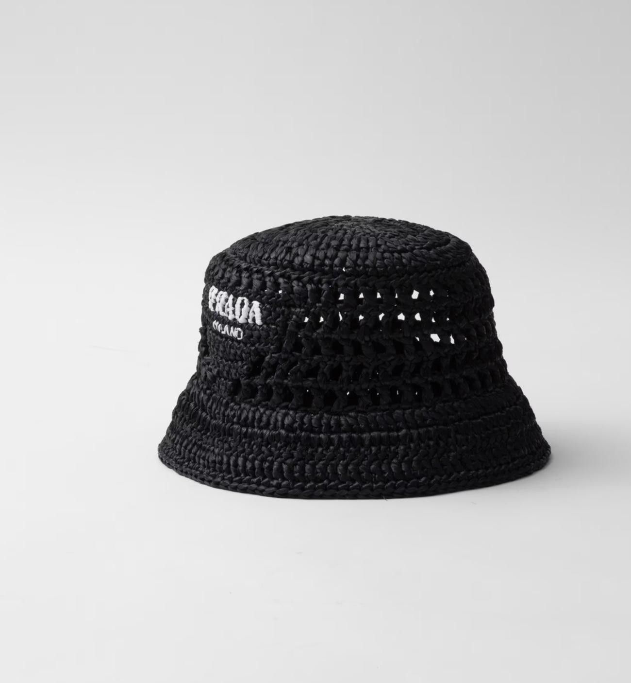 PRADA CROCHET BUCKET HAT SIZE M