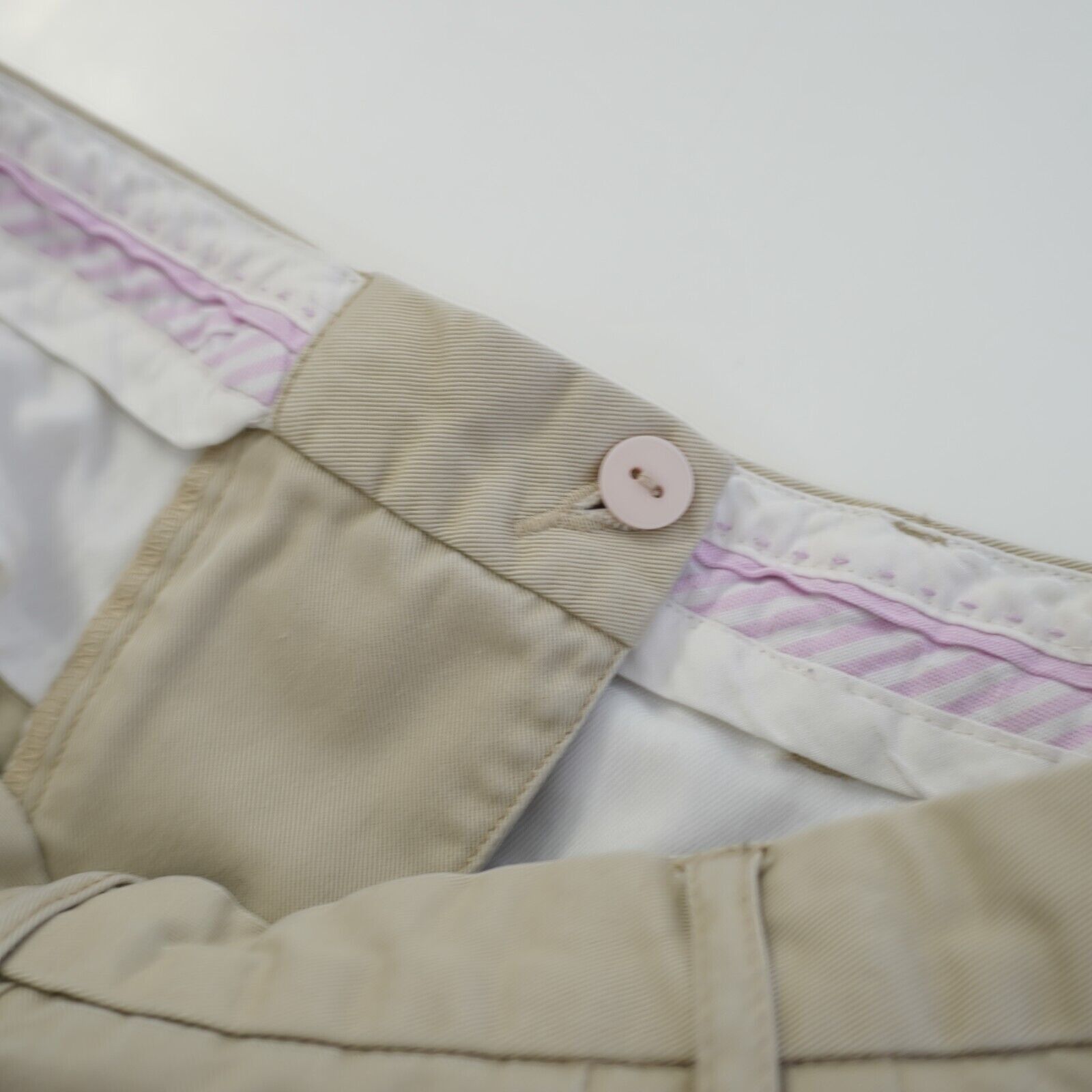 Lands' End Land's End Tan Cotton Chino Pants 8P Petite 28/28 Pleated Hi Size 28" / US 6 / IT 42 - 4 Thumbnail