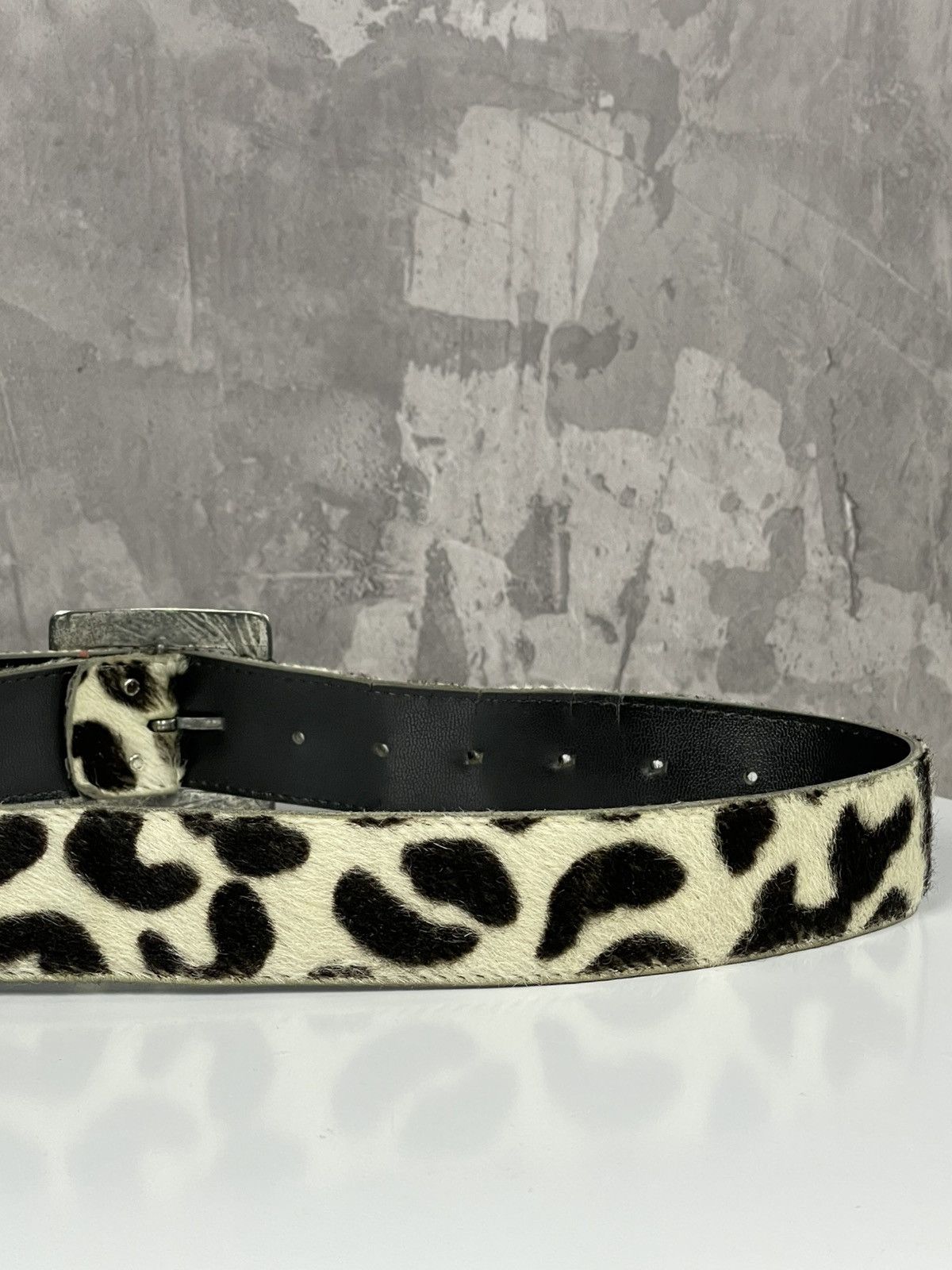 Hysteric Glamour × Le Grande Bleu (L.G.B.) × Vintage Y2K Cowboy Western Vibe Vintage Cow Leather Glamour Belt Size ONE SIZE - 8 Thumbnail