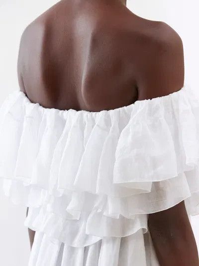 Chloe o1y0825 Midi Dress in White Size M / US 6-8 / IT 42-44 - 3 Thumbnail