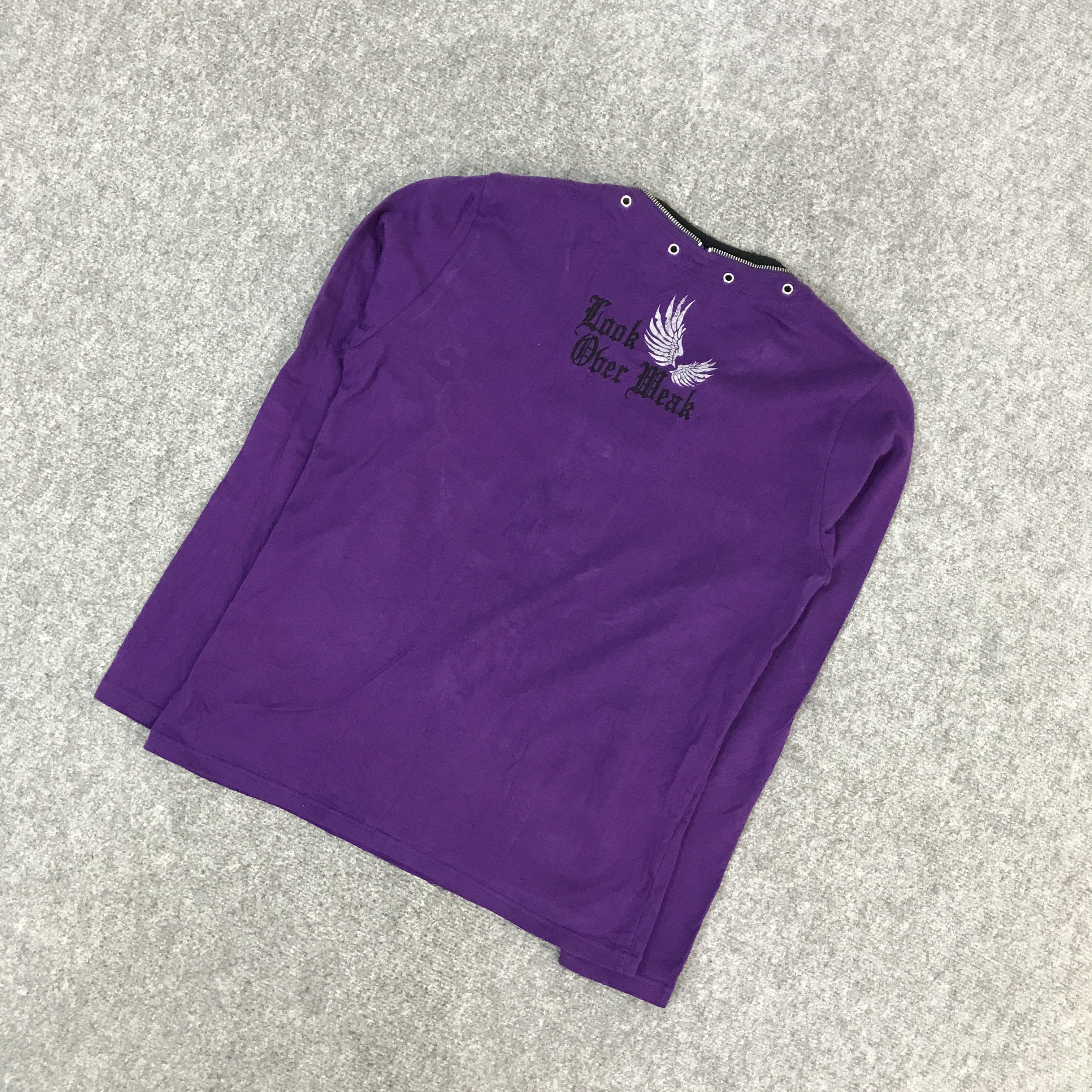 If Six Was Nine LOOK OBER HEAR ZIPPER COLLAR DESIGN JAPAN TSHIRTS Size US L / EU 52-54 / 3 - 6 Thumbnail