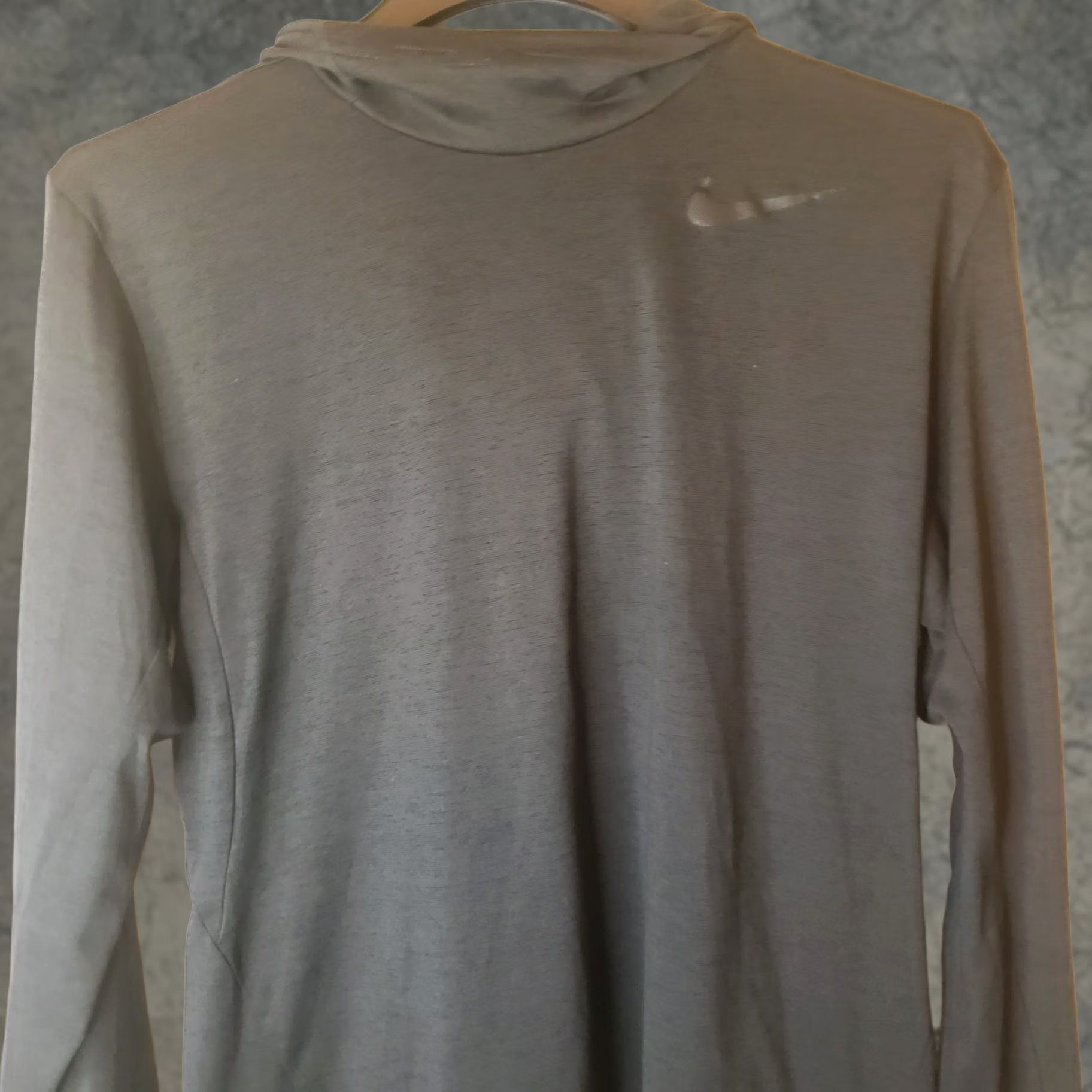 Nike Nike Dri-Fit Hooded Shirt Mens M Dark Gray Long Sleeve Swoosh Logo Shirts Size US M / EU 48-50 / 2 - 1 Thumbnail