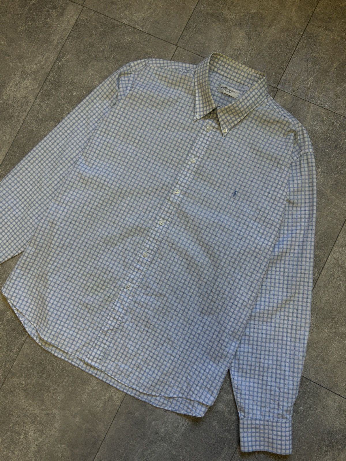Vintage Mens Vintage Yves Saint Laurent Shirts button up luxury ysl Size US XXL / EU 58 / 5 - 21 Thumbnail