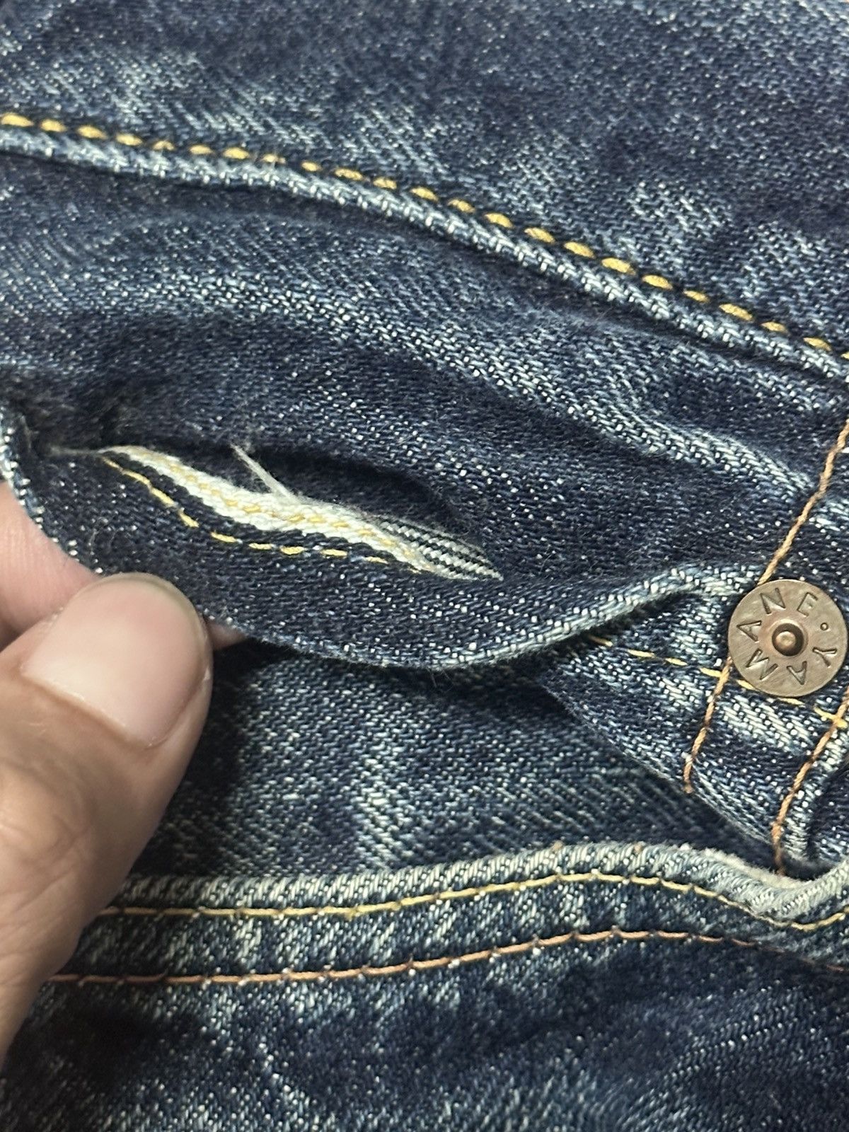 Evisu Vintage Evisu No2 Lot 2000 Selvedged Distressed Faded Wash Size US 32 / EU 48 - 13 Thumbnail