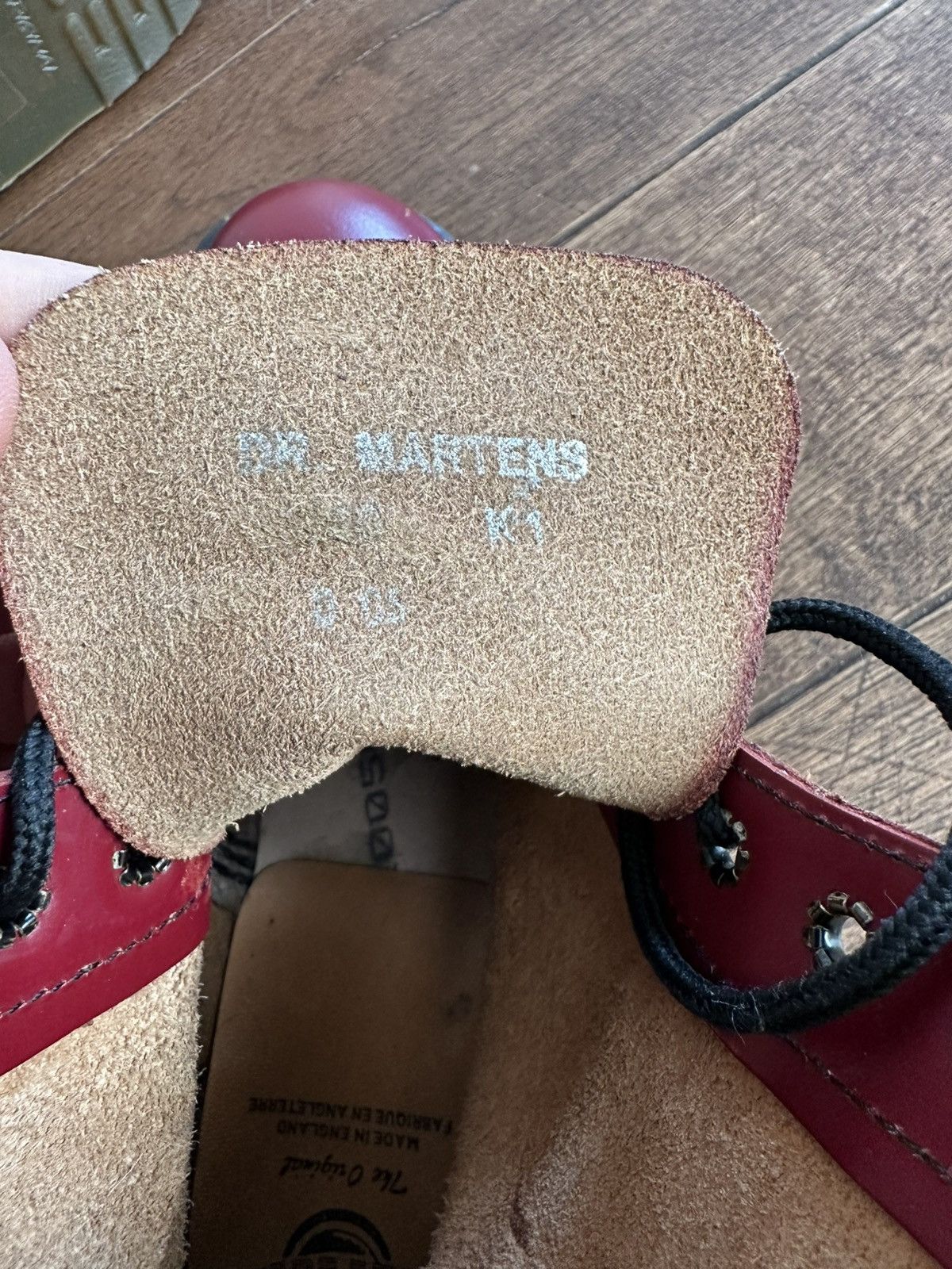 Dr. Martens Dr.Martens 1460 made in England leather burgundy boots Size US 10 / IT 40 - 13 Thumbnail