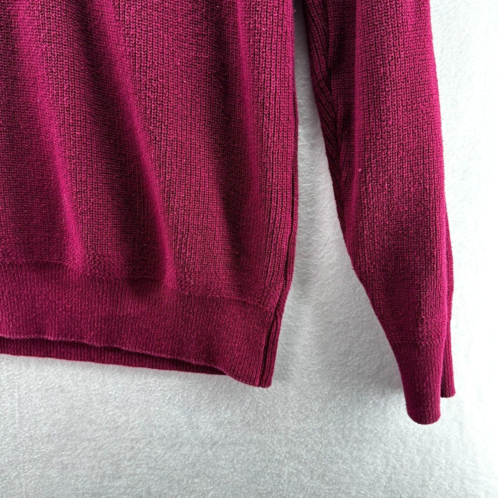 Vintage VINTAGE L.L. Bean Sweater Pullover Knit Crew Neck Long Sleeve 2XL Maroon Red Button Cotton Wool USA Mens Size US XXL / EU 58 / 5 - 5 Thumbnail