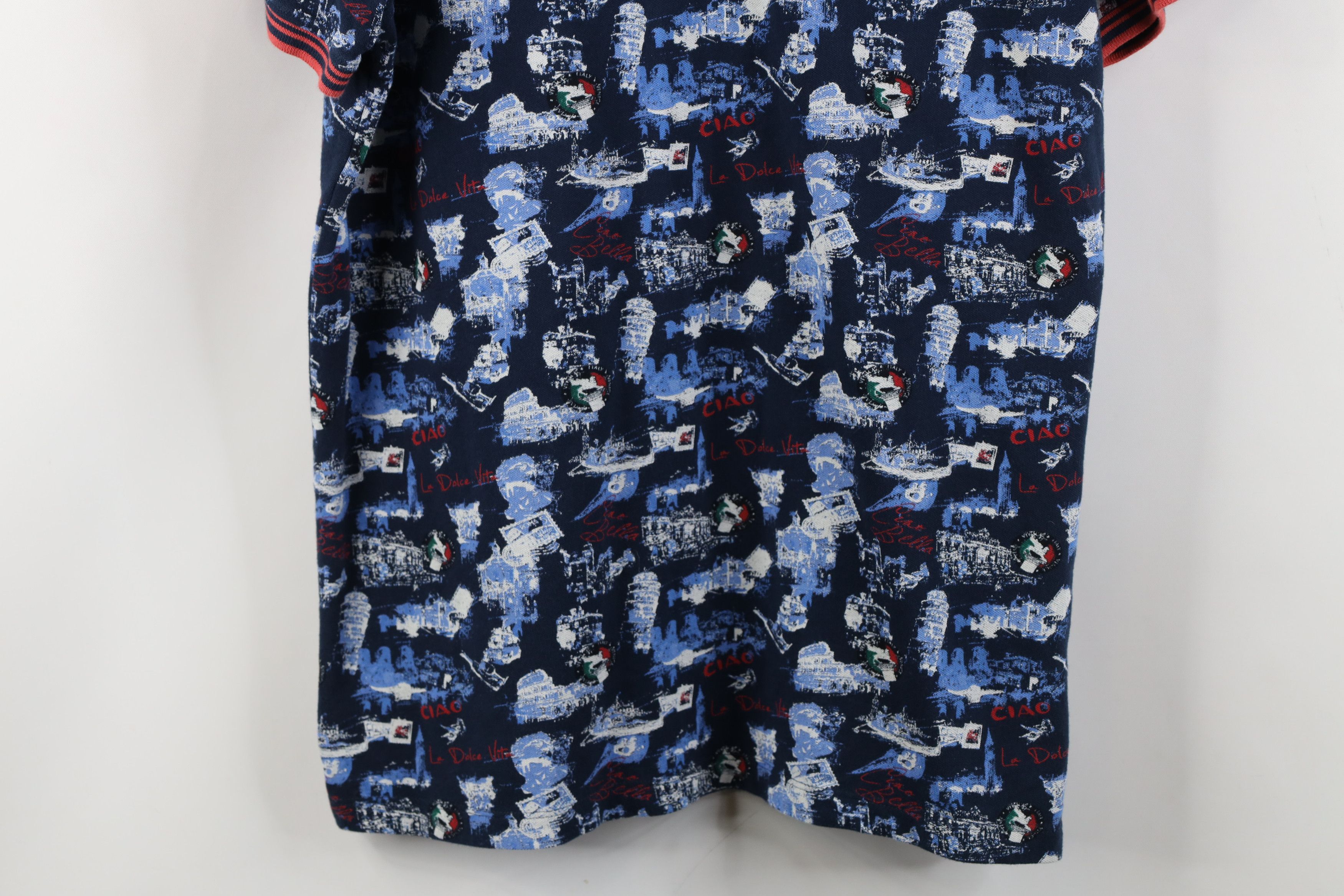 Vintage A Fish Named Fred All Over Print Collared Golf Polo Shirt Size US M / EU 48-50 / 2 - 3 Thumbnail