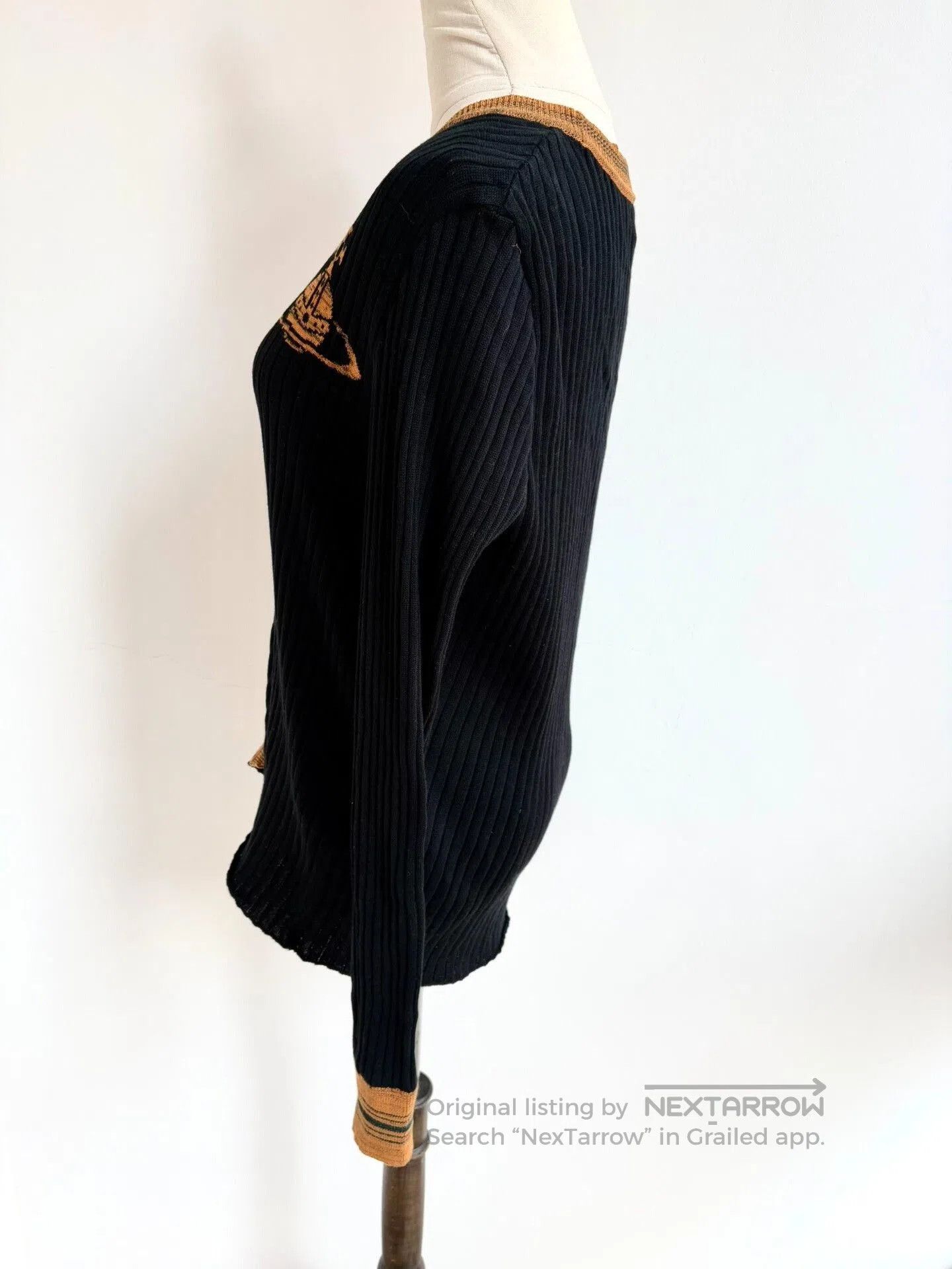 Vivienne Westwood vivienne westwood black orange striped cardigan. Size XXS / US 00 / IT 34 - 4 Thumbnail