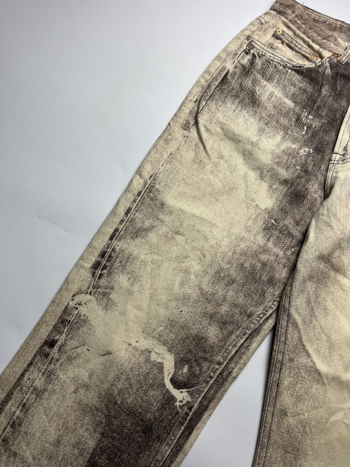 Our Legacy Our Legacy Third Cut Digital Print Denim Jeans Size US 29 - 12 Thumbnail