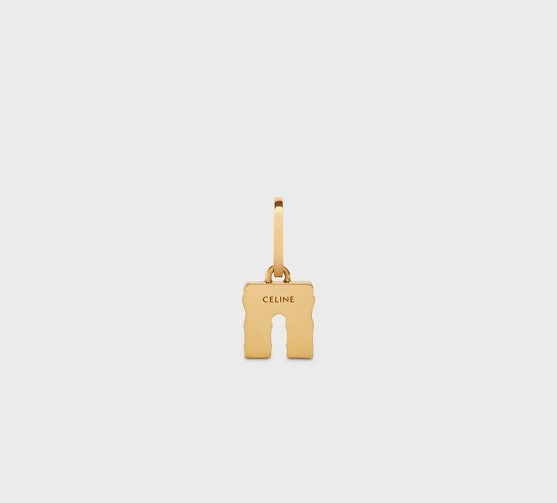 Celine o1bcso1str1024 Size: OS/ Triomipal Pendant in Gold/Pink Size ONE SIZE - 3 Thumbnail