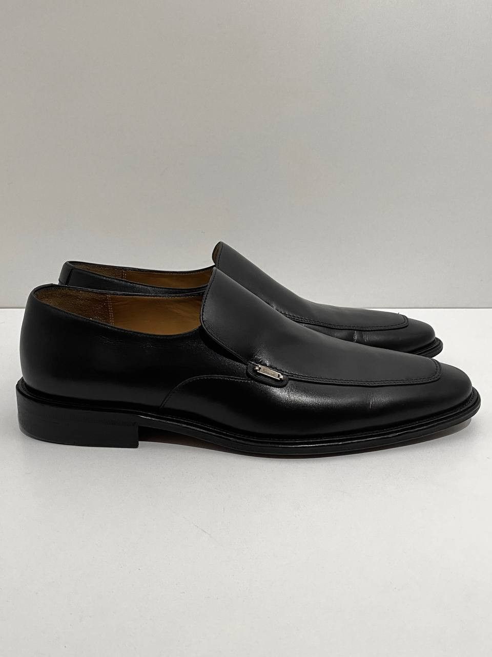 Salvatore Ferragamo Salvatore Ferragamo Logo Black Leather Classic Penny Loafers Size US 10.5 / EU 43-44 - 4 Thumbnail