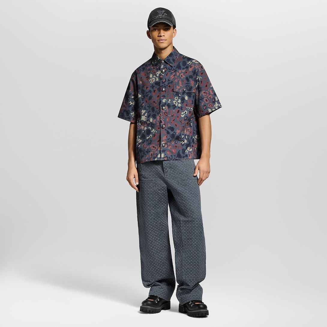 Louis Vuitton Printed Short-Sleeved Workwear Shirt Size US XXL / EU 58 / 5 - 4 Thumbnail