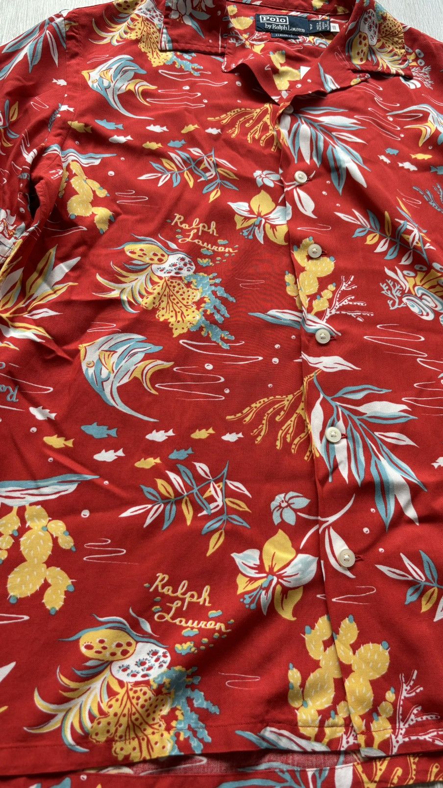 Polo Ralph Lauren Polo Ralph Lauren Camp Shirt Red Hawaiian Tropical Shirt Size US M / EU 48-50 / 2 - 4 Thumbnail