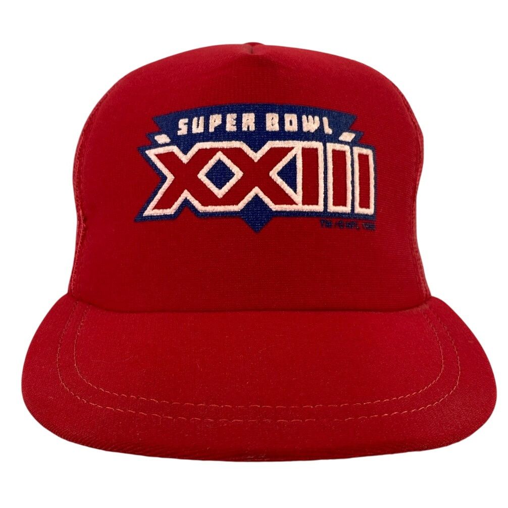 Other Super Bowl XXIII 23 Trucker Hat San Francisco 49ers Bengals Size ONE SIZE - 1 Thumbnail