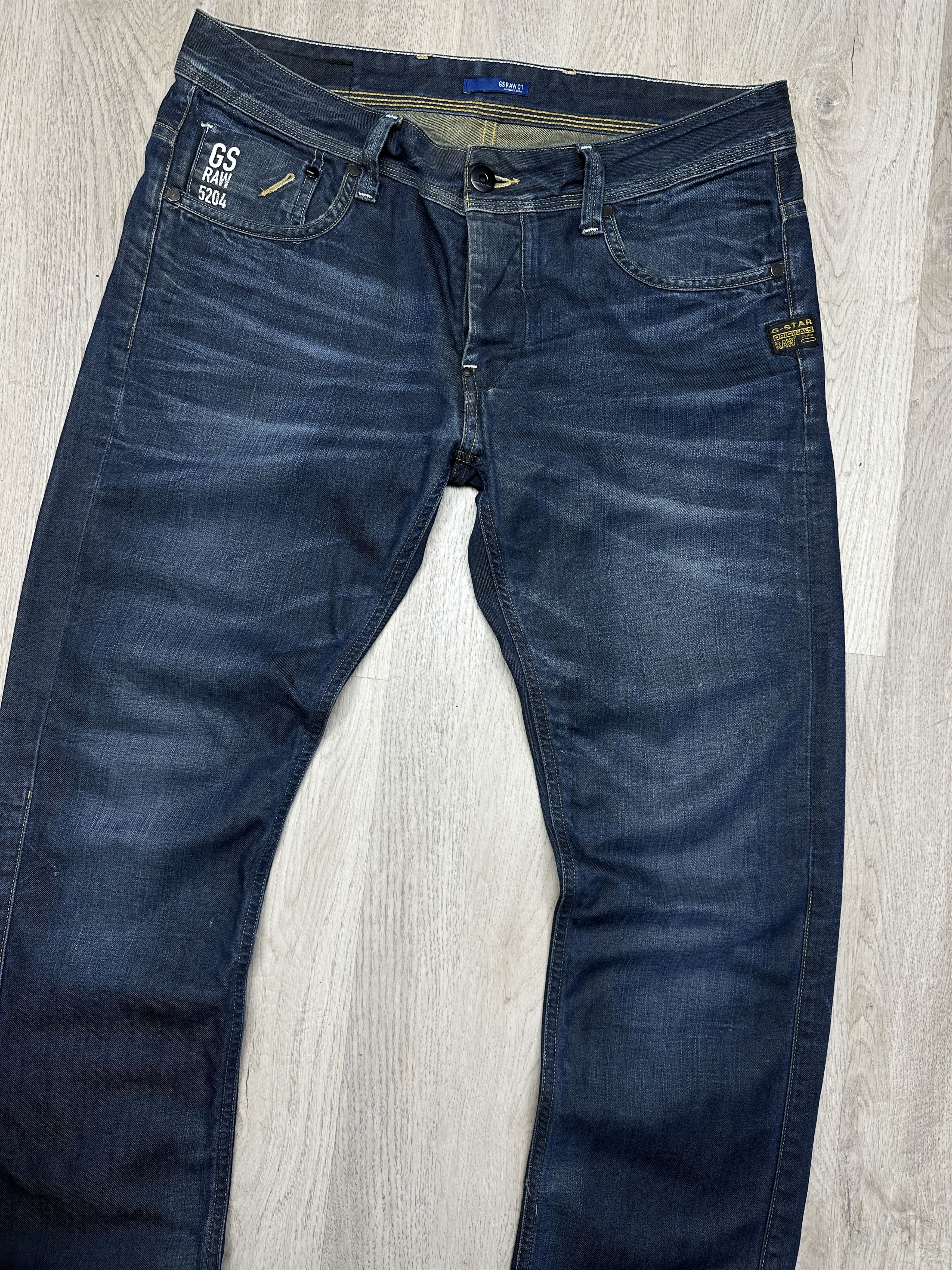 G-Star G Star Raw Mens Attacc Low Straight Denim Pants Jeans Size US 34 / EU 50 - 5 Thumbnail