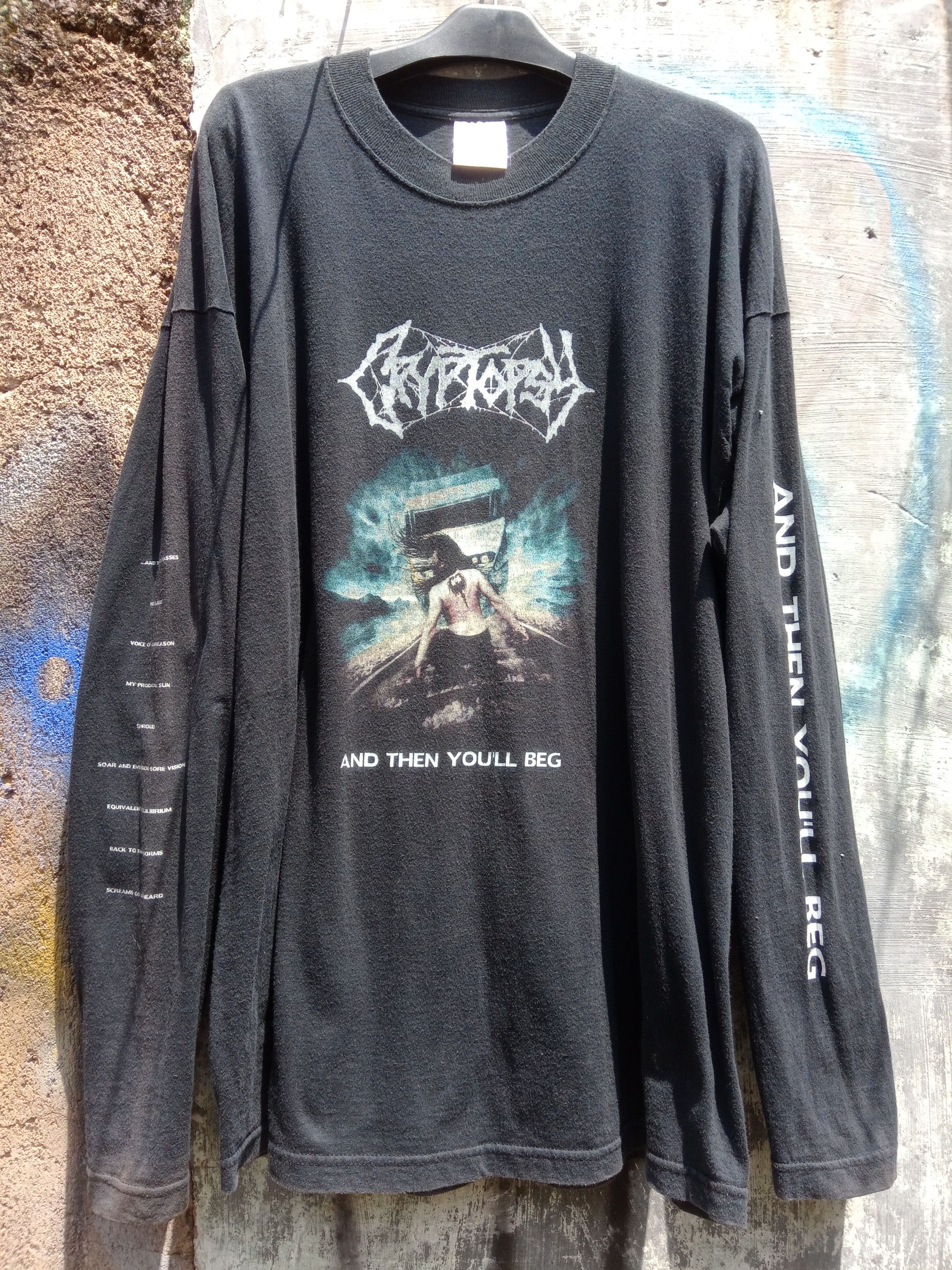 Band Tees × Vintage Vintage OG CRYTOPSY and then you'll beg Size US XL / EU 56 / 4 - 1 Thumbnail