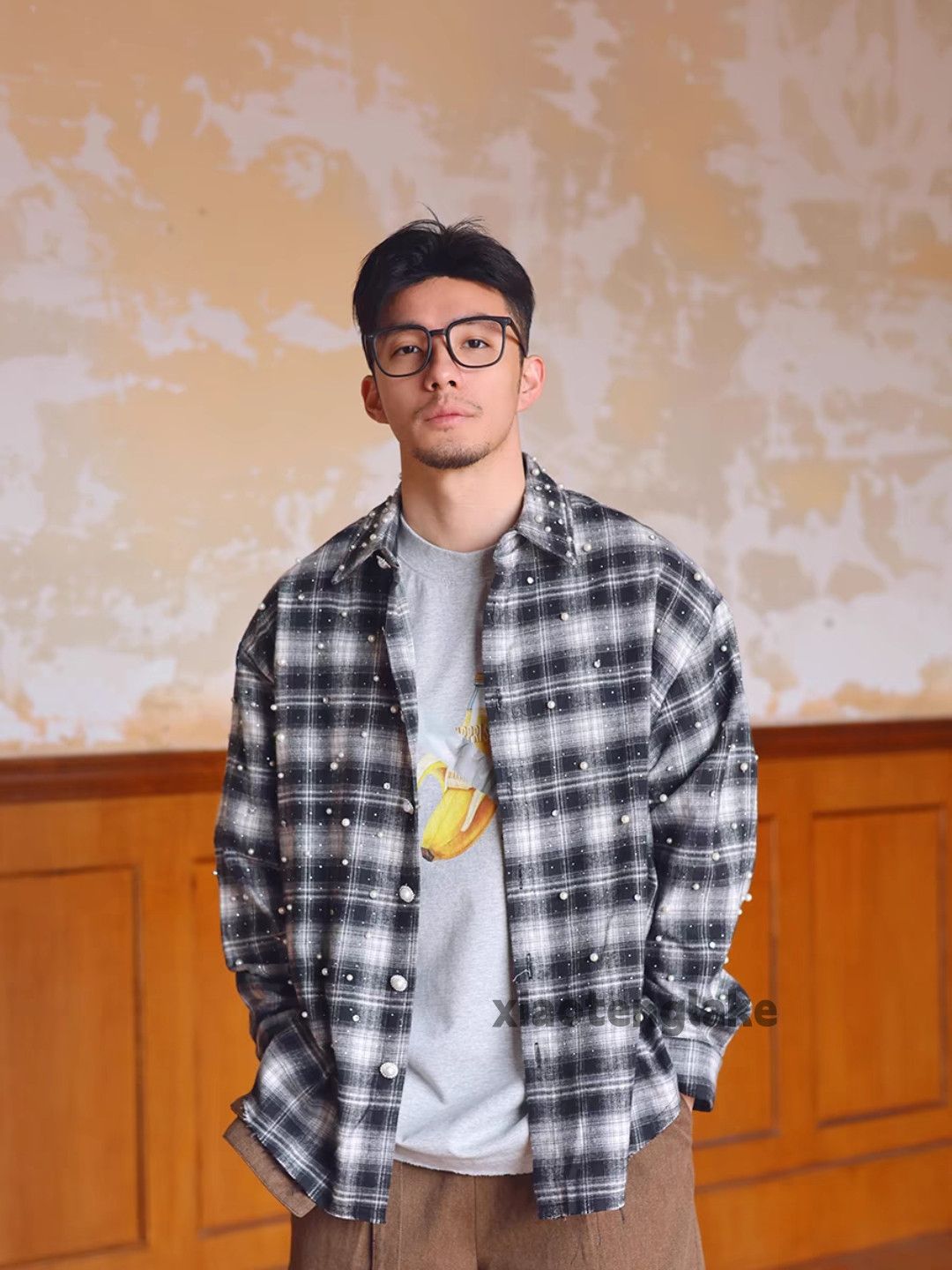 Vintage Unisex outdoor utility loose pattern plaid festival shirt Size US L / EU 52-54 / 3 - 1 Thumbnail