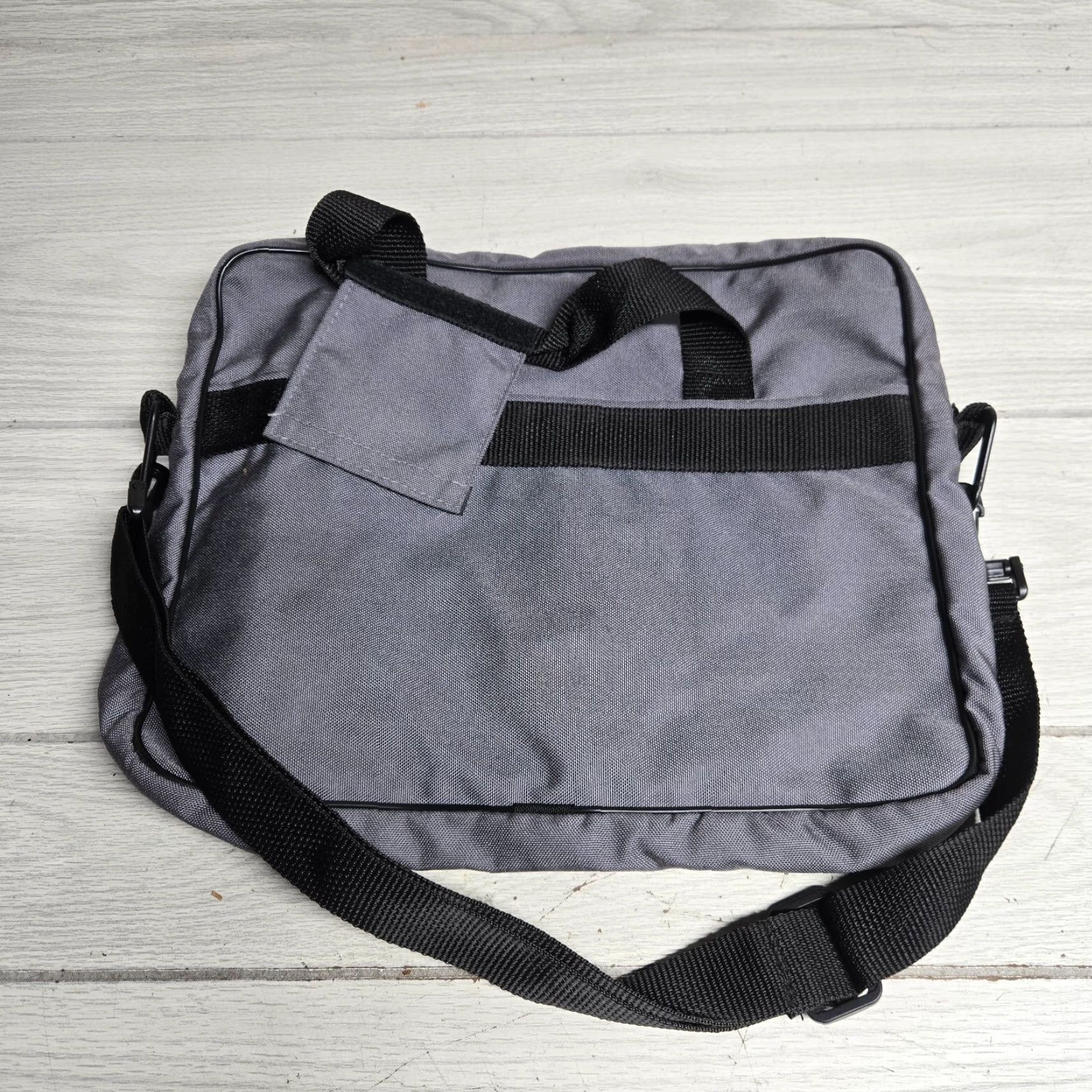 Vintage VINTAGE Carilion Health System Hospital Medical Tote Bag Unisex Adults Gray Canvas Shoulder Bag Size ONE SIZE - 4 Thumbnail
