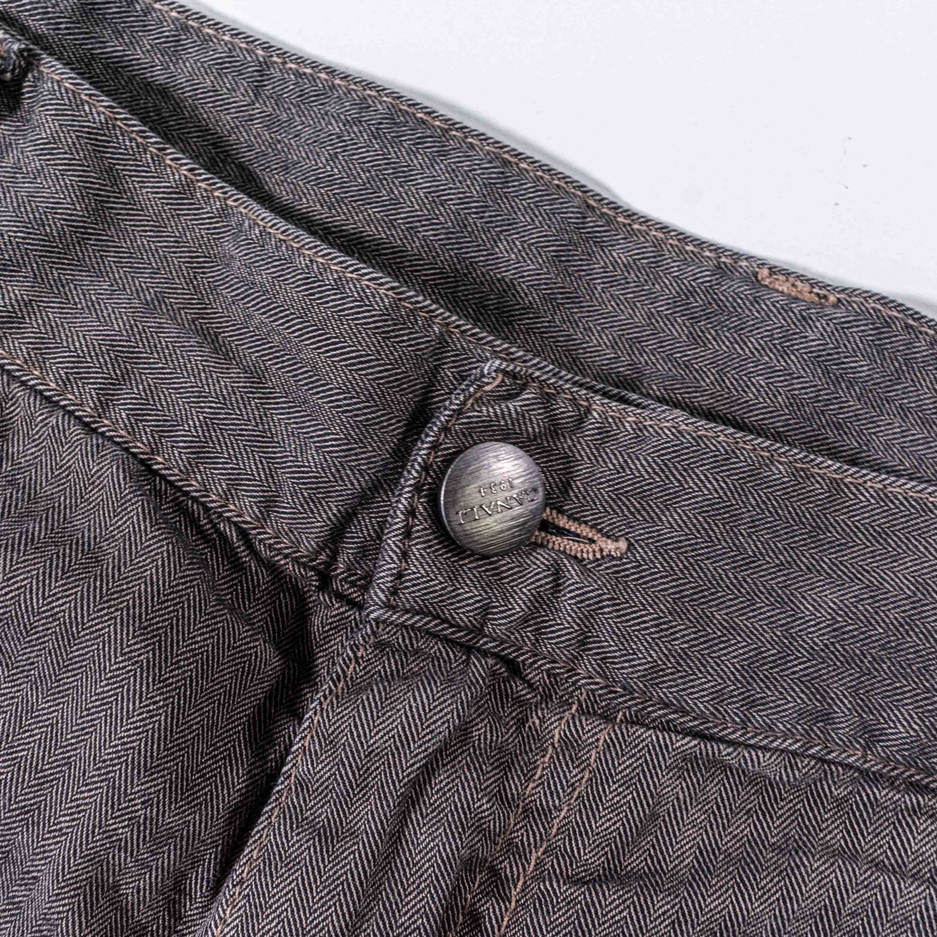 Canali Canali Herringbone 5 Pocket Pants Made in Italy 54 38x28 Size US 38 / EU 54 - 9 Thumbnail