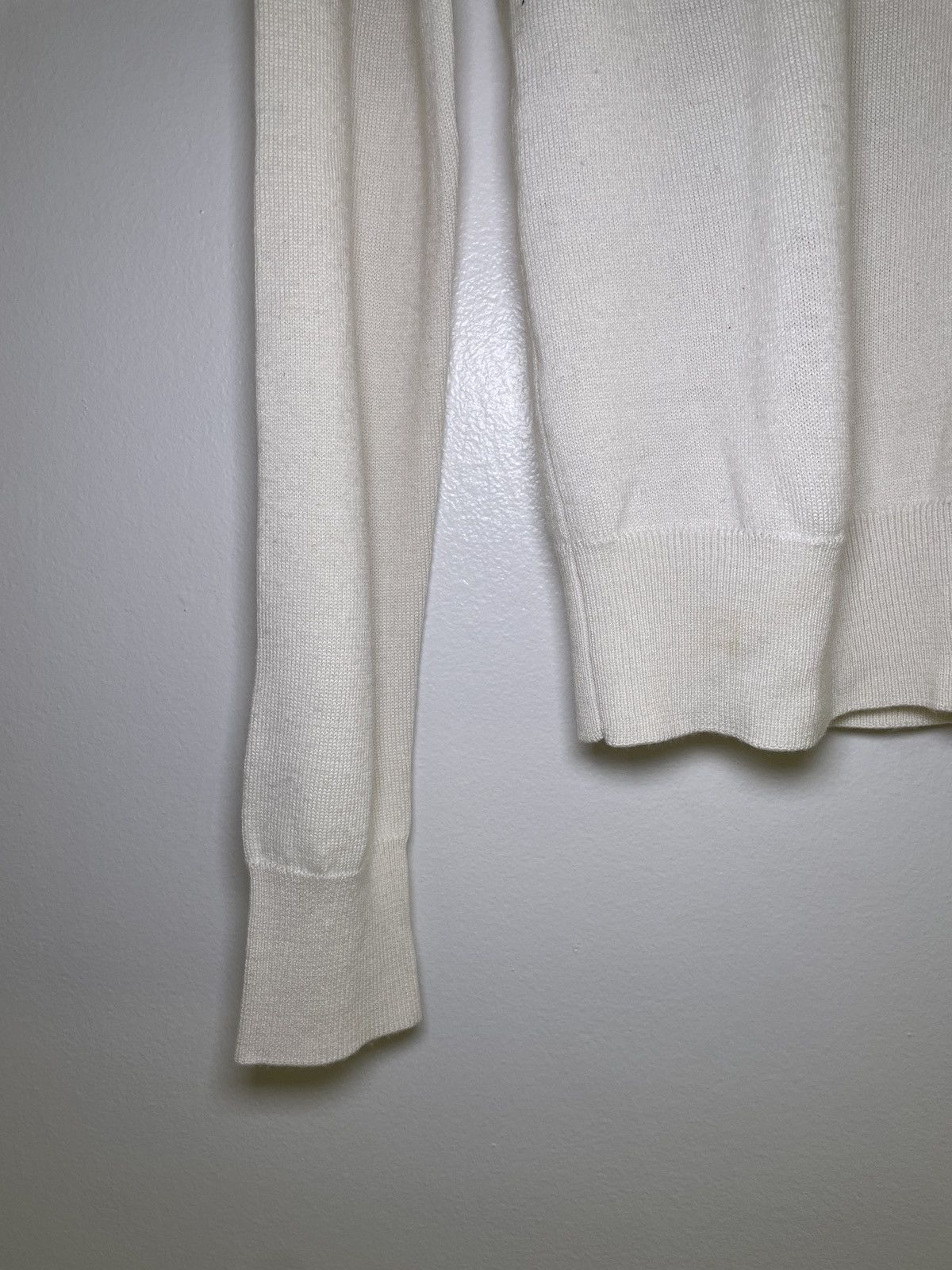Sandro Sandro Paris Ecru Mock Neck Sweater – Industrial Size US XS / EU 42 / 0 - 3 Thumbnail