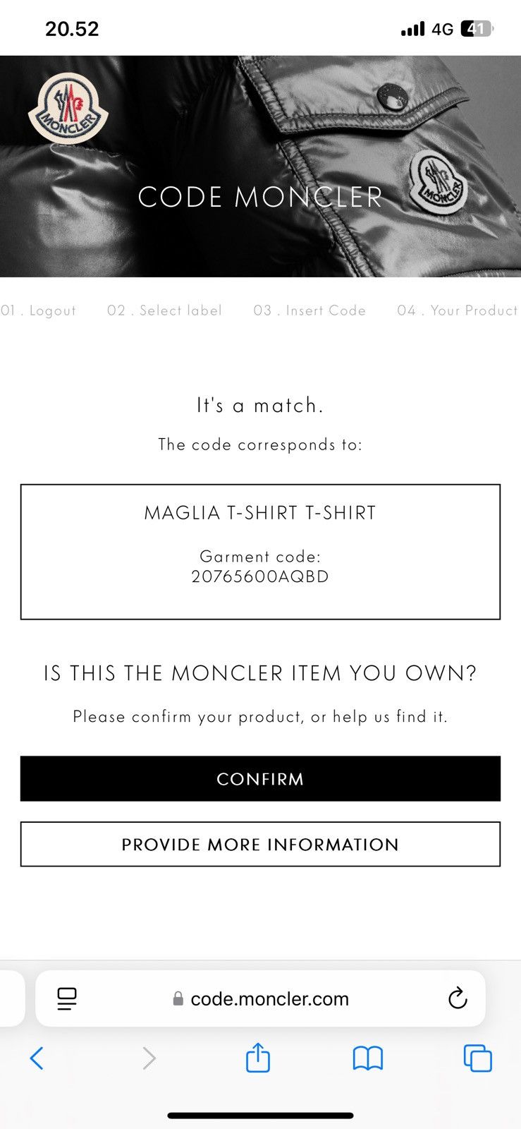 Moncler Moncler Maglia Patch Logo T-Shirt Size US L / EU 52-54 / 3 - 3 Thumbnail
