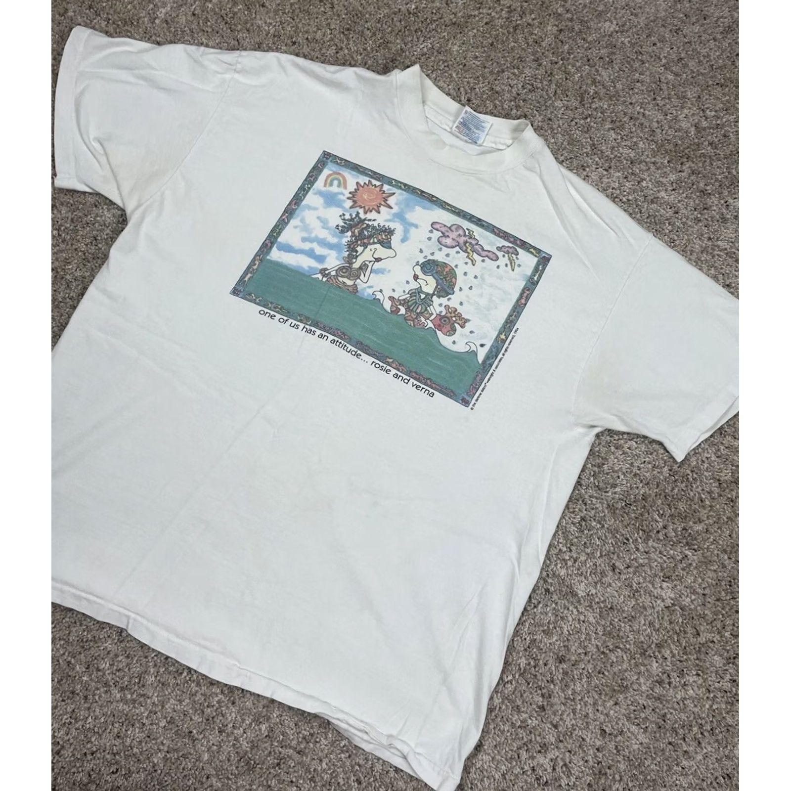Hanes Vintage Hanes T Shirt XL Mens White Graphic USA Made 90s Children's? Team not applicable Size US XL / EU 56 / 4 - 2 Thumbnail