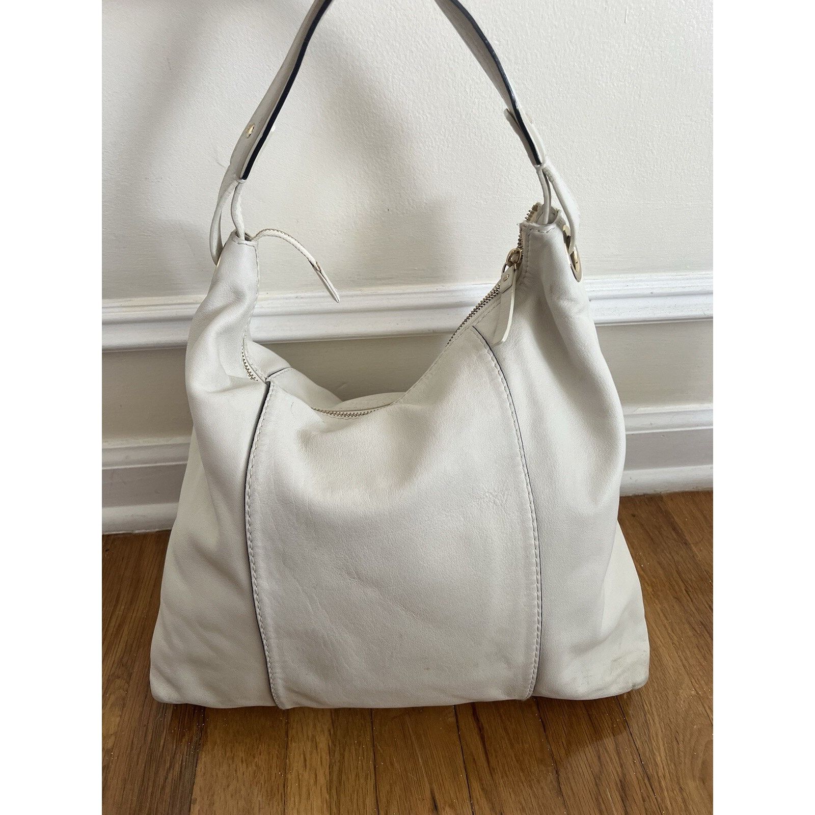 Kate Spade Kate Spade Hobo Tote Warm White ivory Leather B000490 Size ONE SIZE - 10 Thumbnail