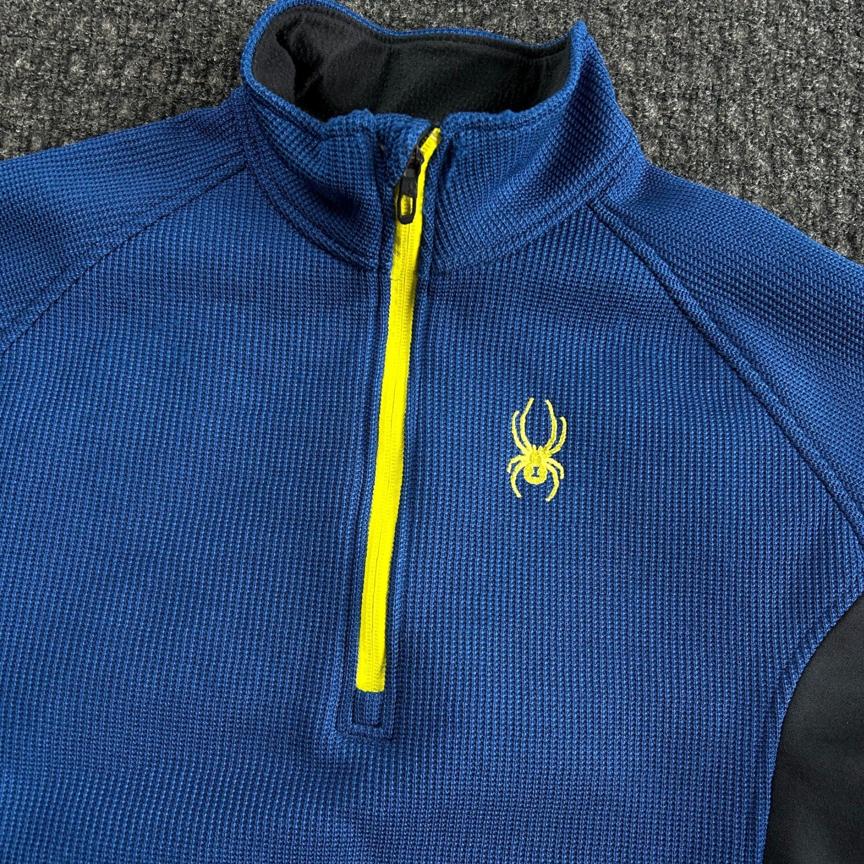 Spyder Spyder 1/4 Zip Pullover Shirt Hoodie M Blue Black Outdoor Mens Size US M / EU 48-50 / 2 - 3 Thumbnail