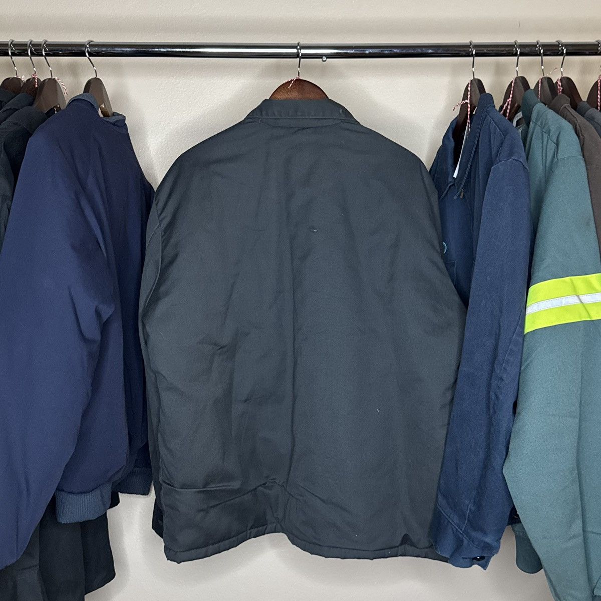 Vintage faded 90s mechanic work jacket Size US XL / EU 56 / 4 - 4 Thumbnail