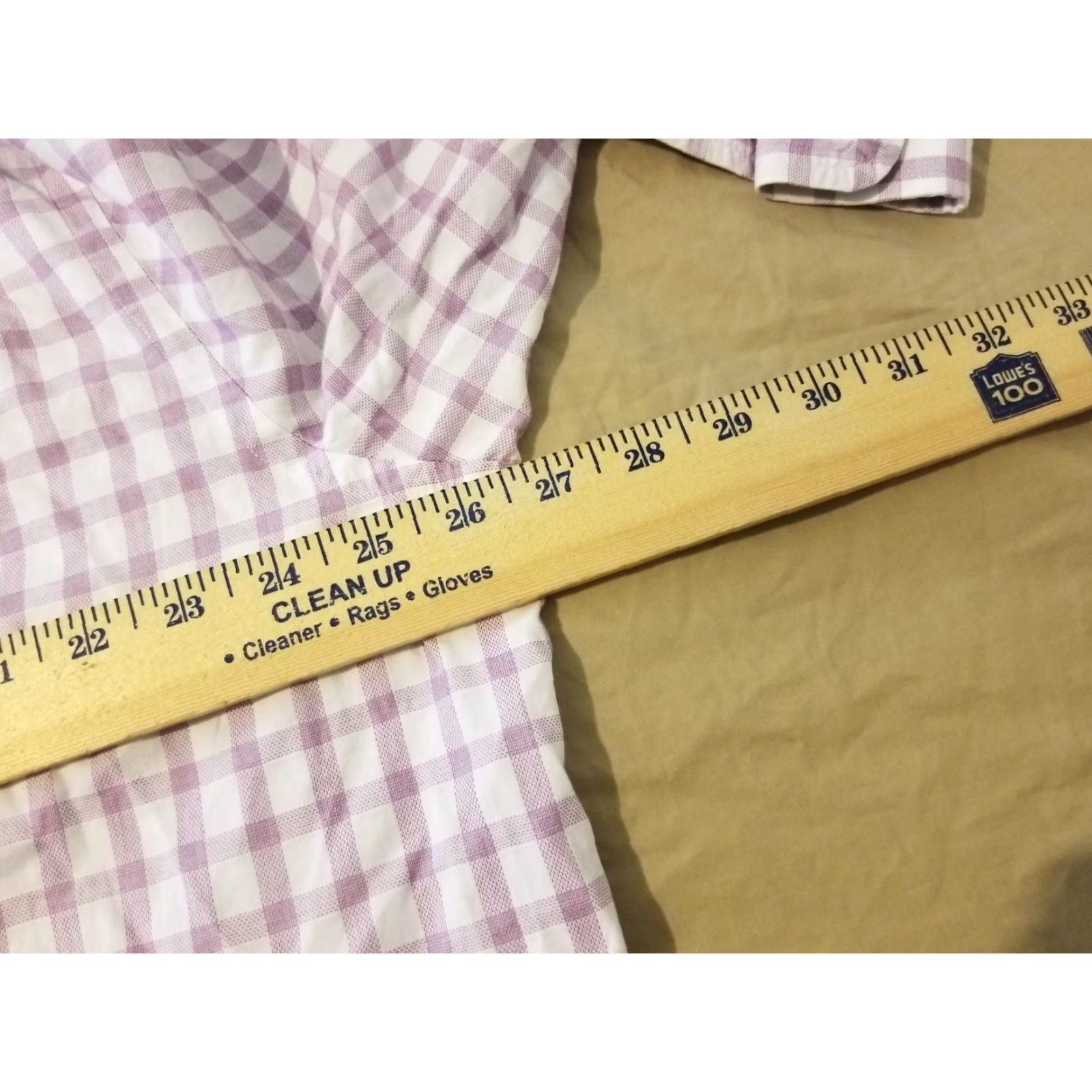 Charles Tyrwhitt Charles Tyrwhitt Dress Shirt Mens 18 36 Purple Cotton Button Non-Iron Classic Spread Collar 100% Cotton Regular Long Sleeve Button Cuff Size 48R - 5 Thumbnail