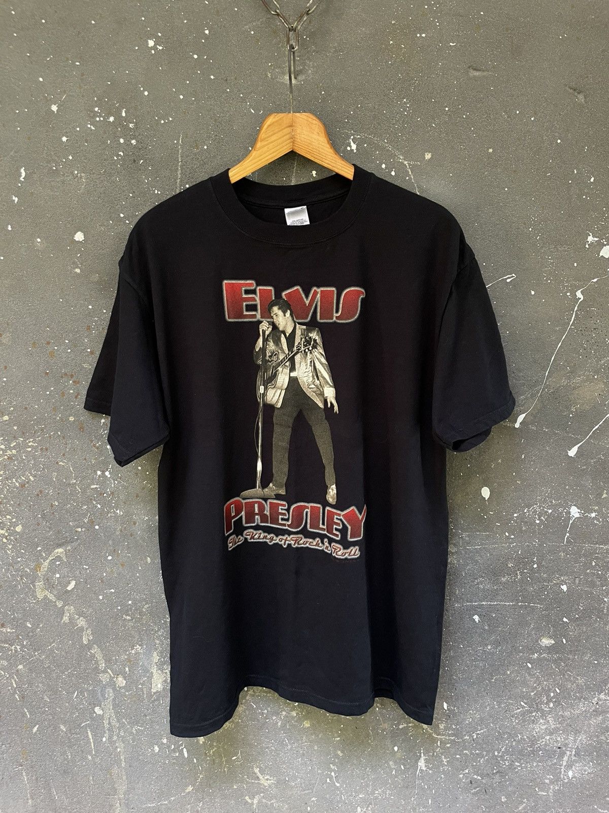 Band Tees Vintage 90’s Elvis Presley T-Shirt The King of Rock in Roll Size US XL / EU 56 / 4 - 2 Thumbnail