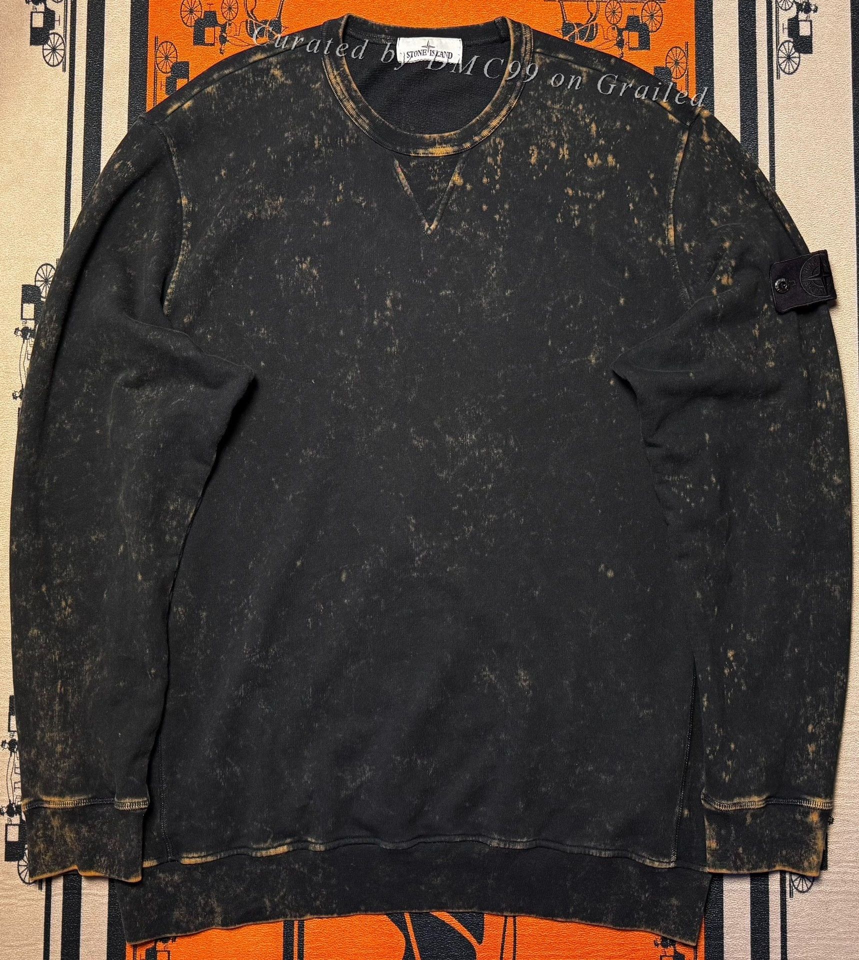 Stone Island Stone Island Acid Wash Off-Dye Pullover | Grailed