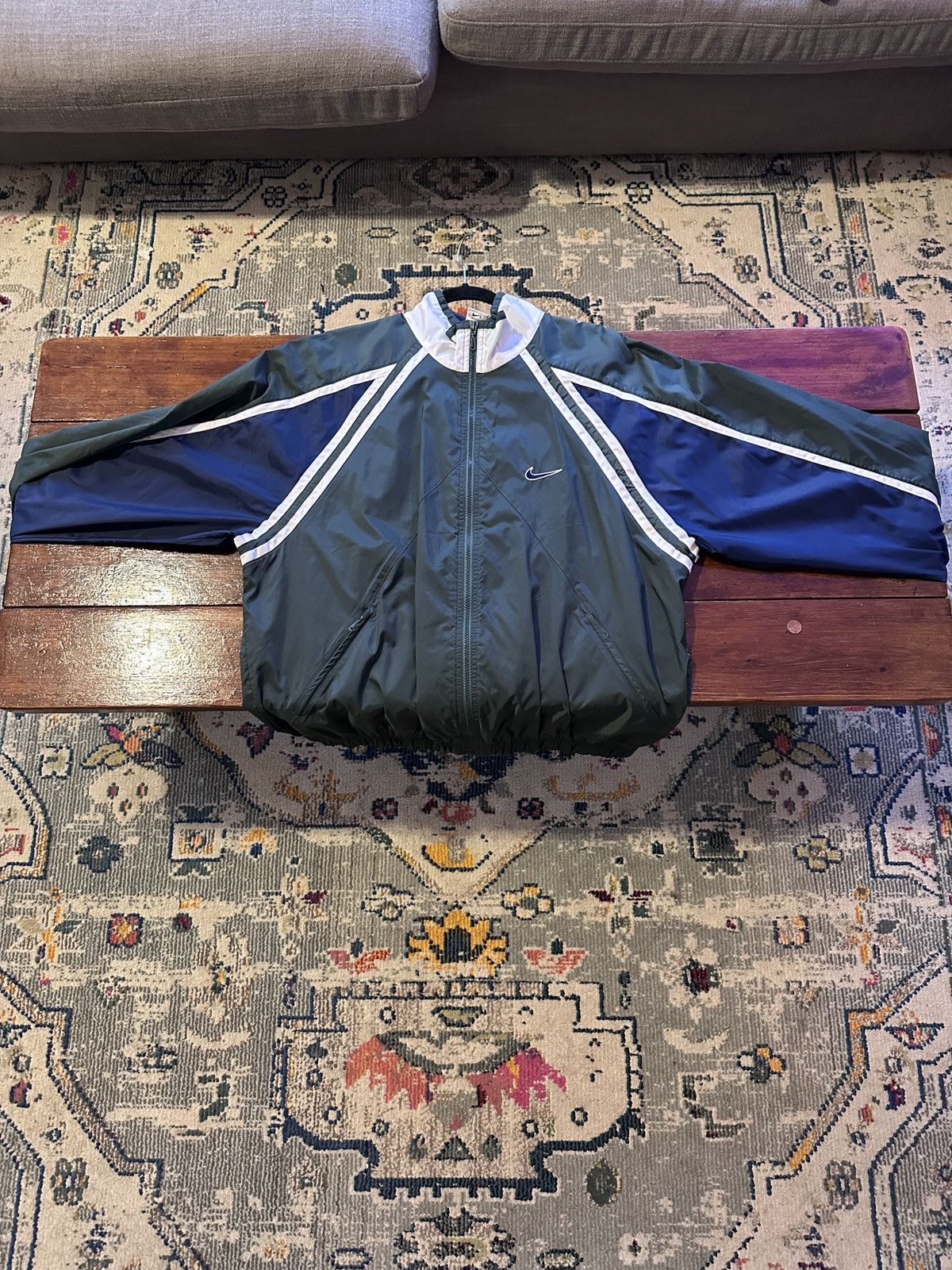 Nike × Vintage 90s Vintage Nike Windbreaker Trainer Size US XL / EU 56 / 4 - 3 Thumbnail
