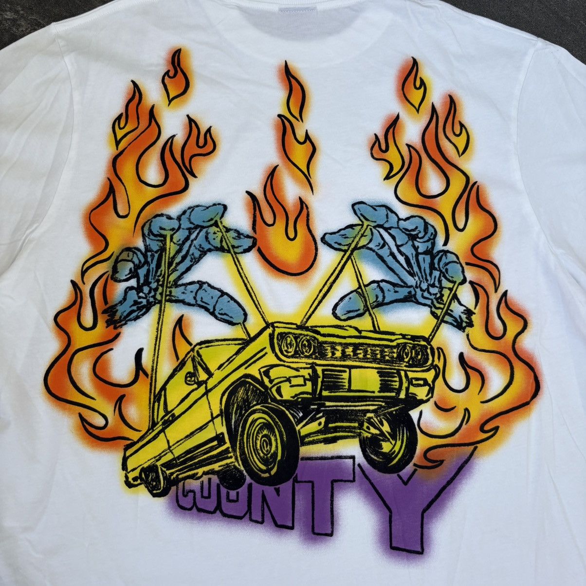 Marcelo Burlon Marcelo Burlon County of Milan Flame boxy t-shirt Size US XL / EU 56 / 4 - 10 Thumbnail