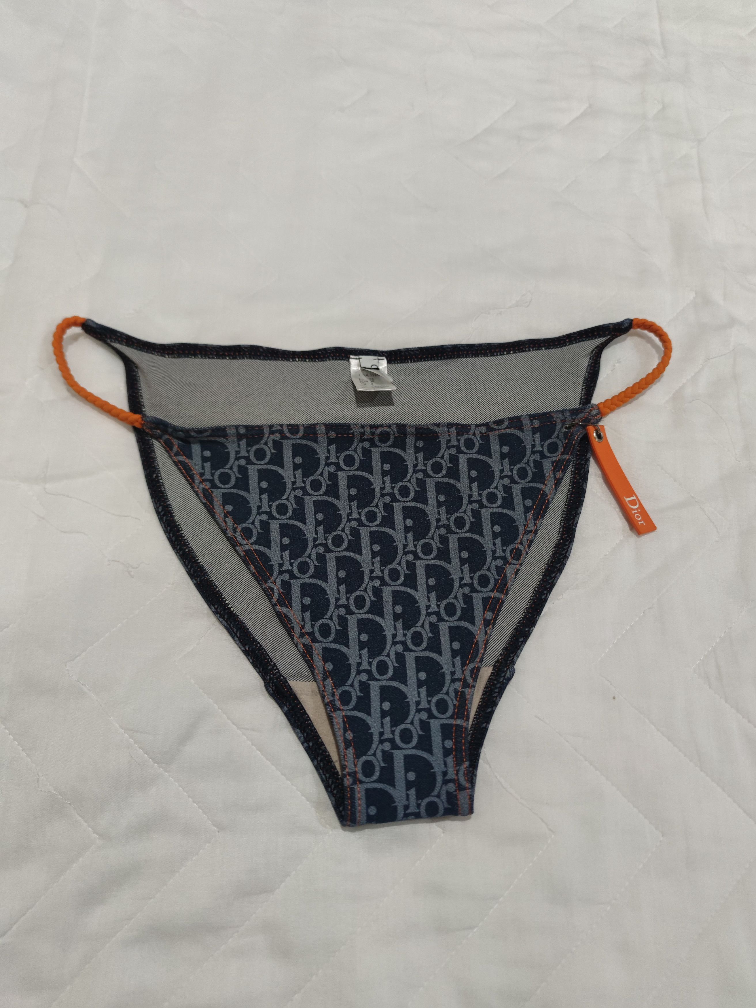 Dior Vintage Christian Dior Monogram Swim Bikini Bottom Cheeky Size ONE SIZE - 1 Thumbnail