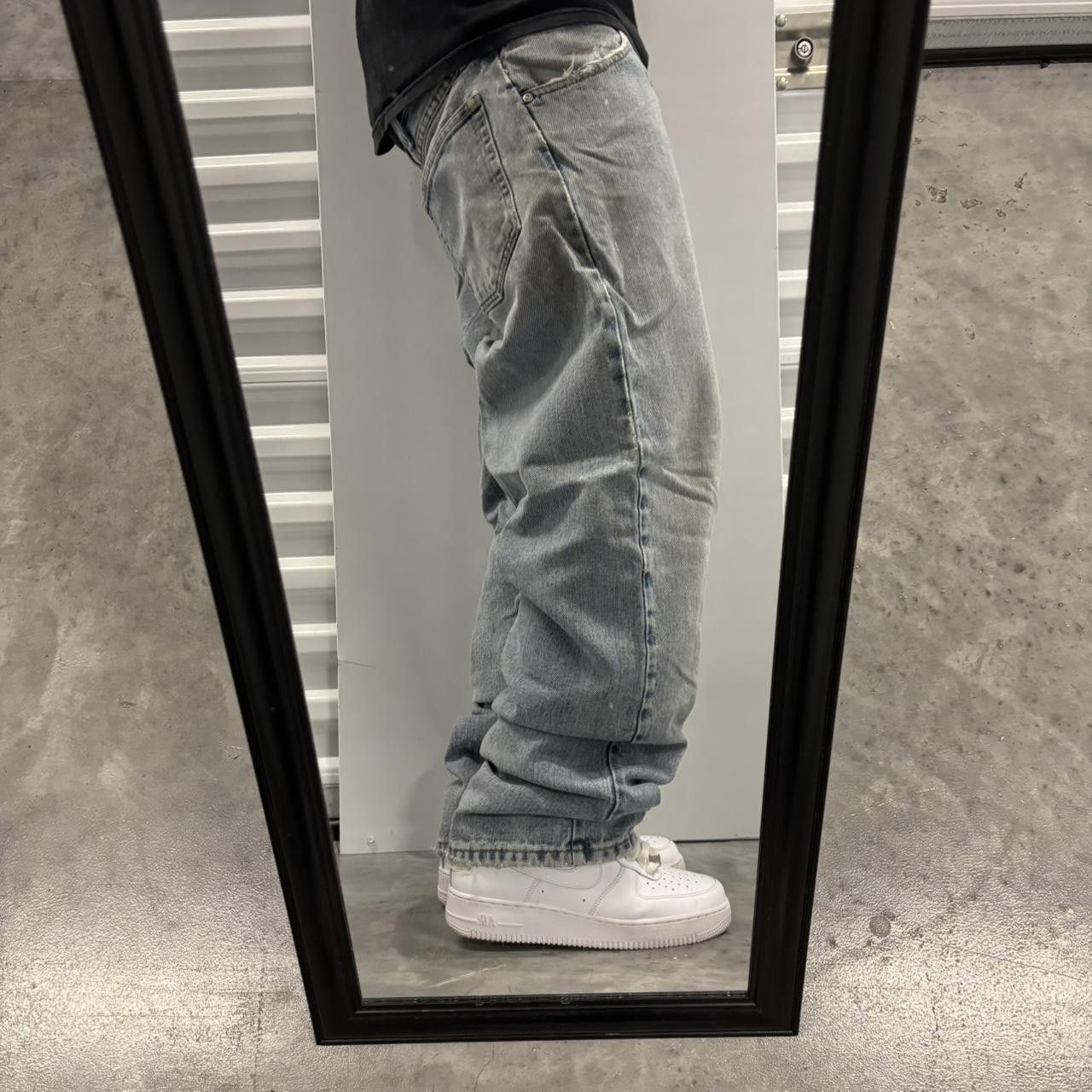 Japanese Brand × Vintage Crazy Vintage Y2K/2000s Grunge Faded Light Wash Skater Style Distressed Denim Jeans! Size US 36 / EU 52 - 2 Thumbnail